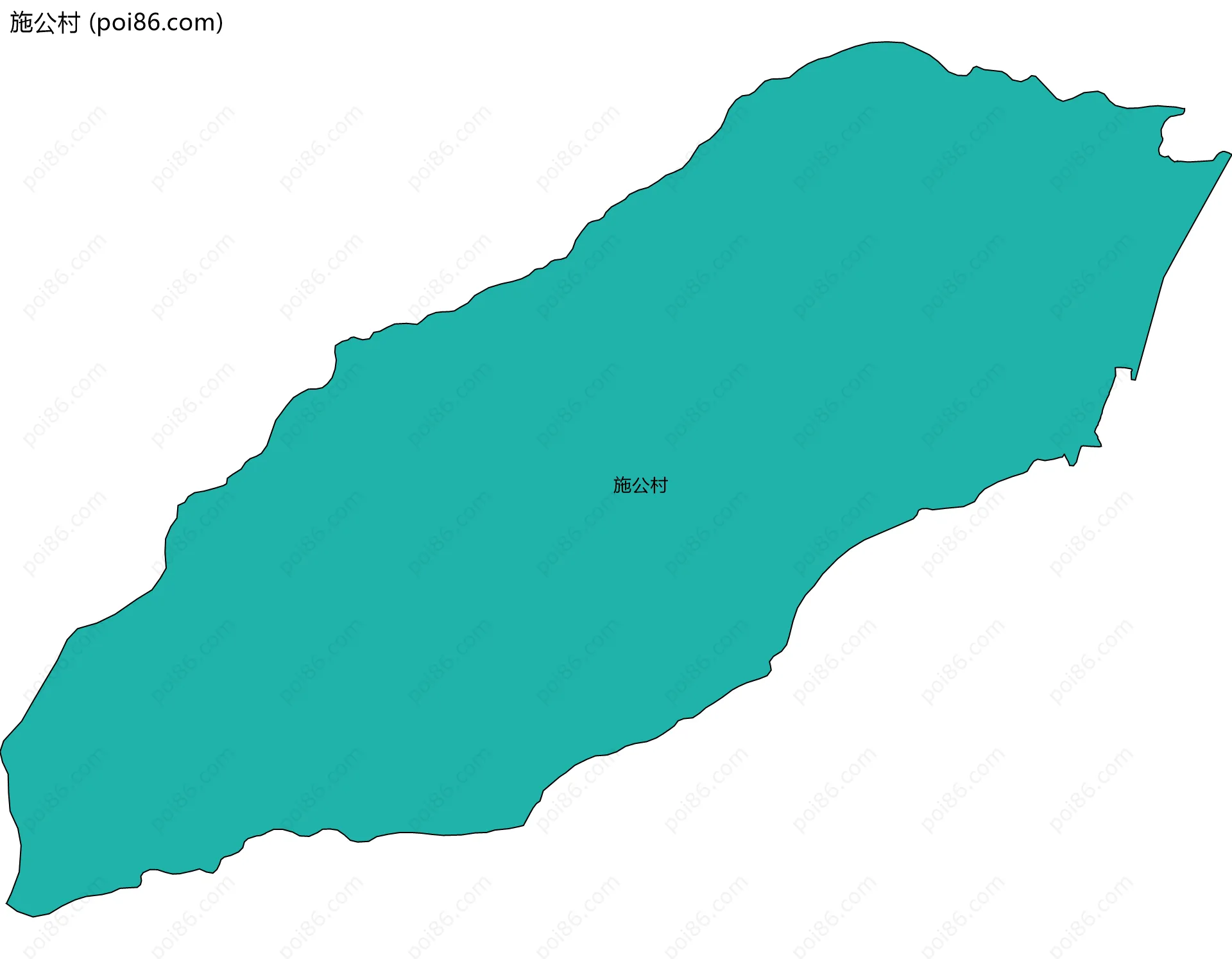 施公村边界地图