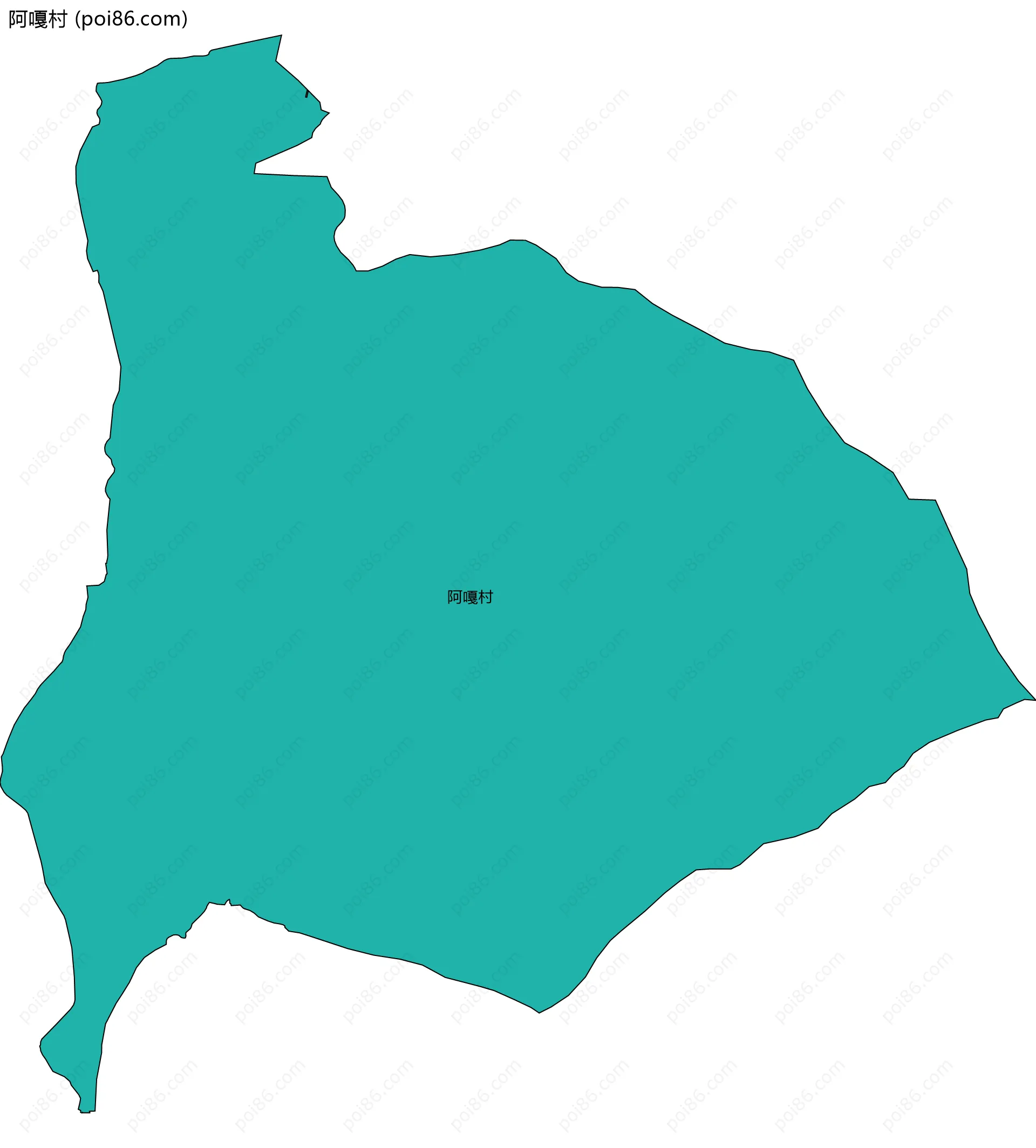 阿嘎村边界地图