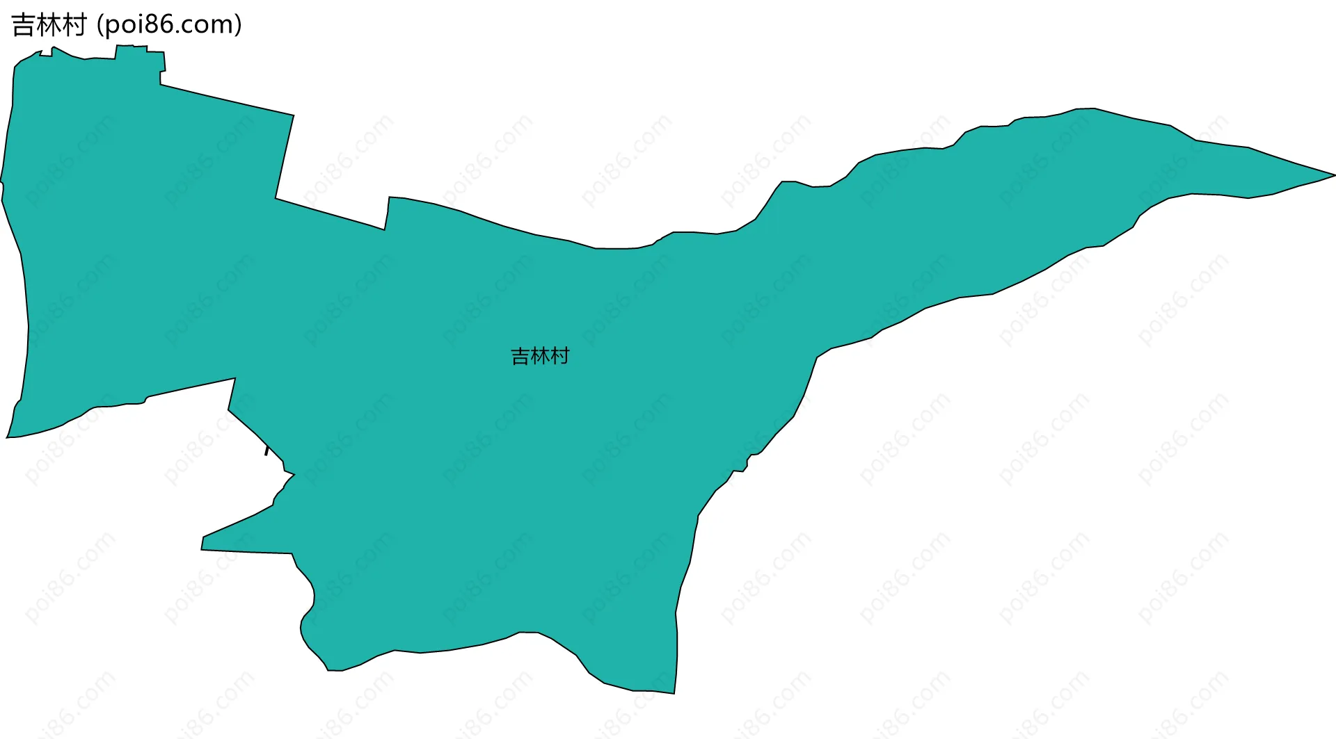 吉林村边界地图