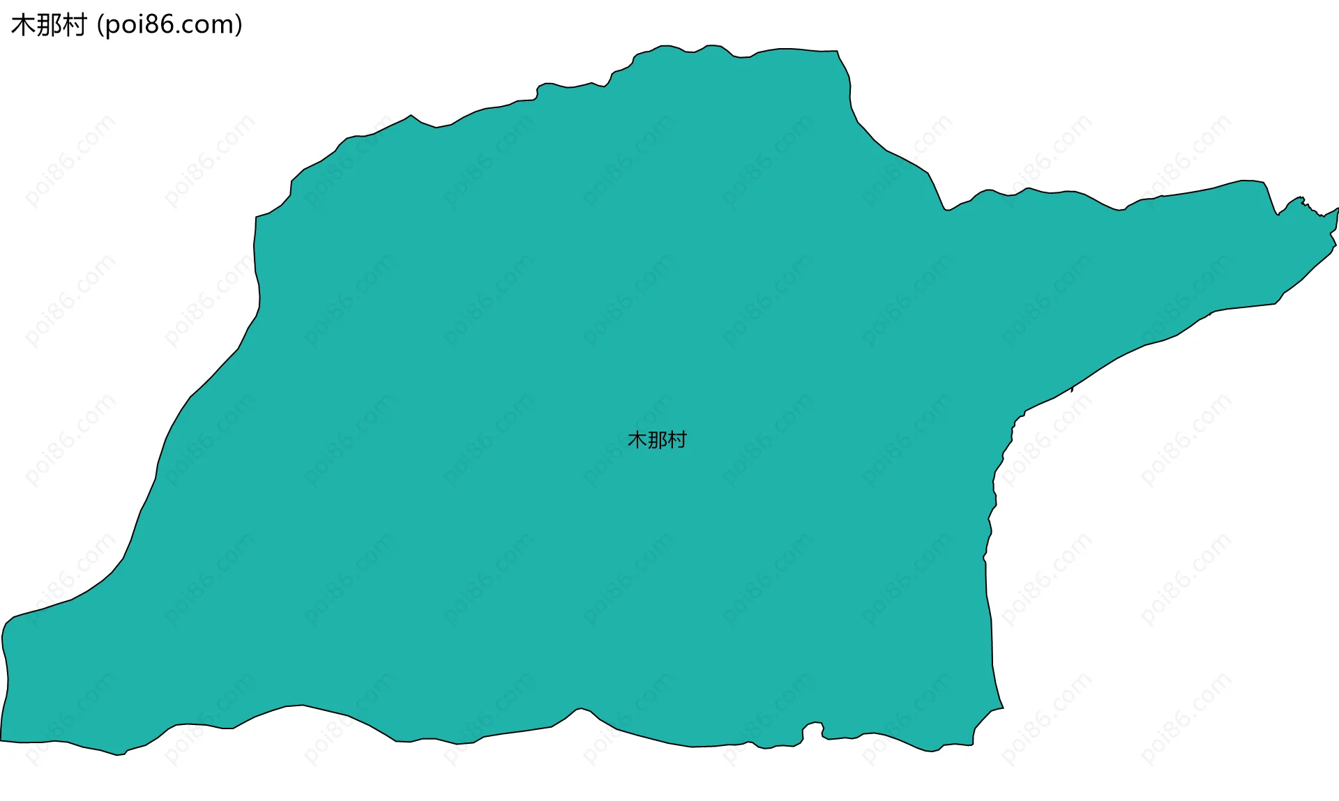 木那村边界地图