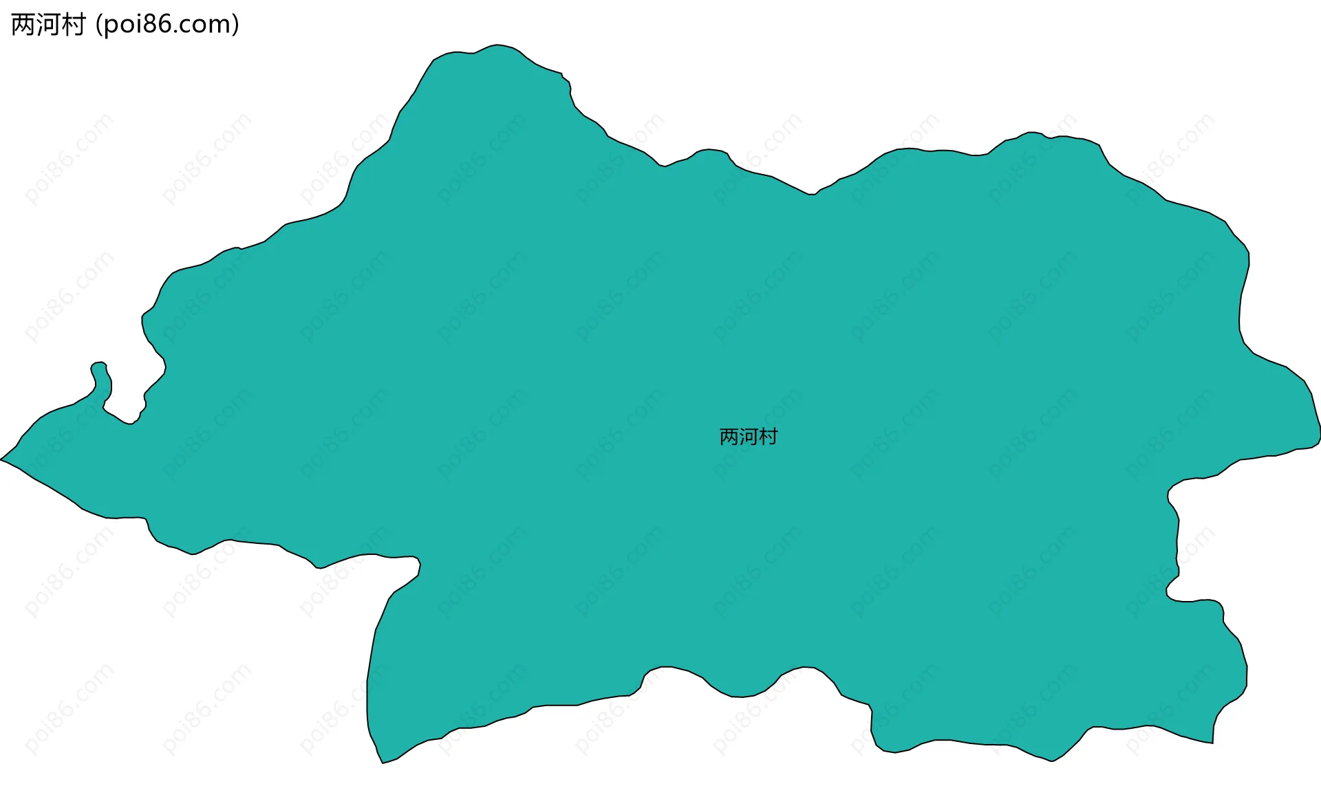 两河村边界地图