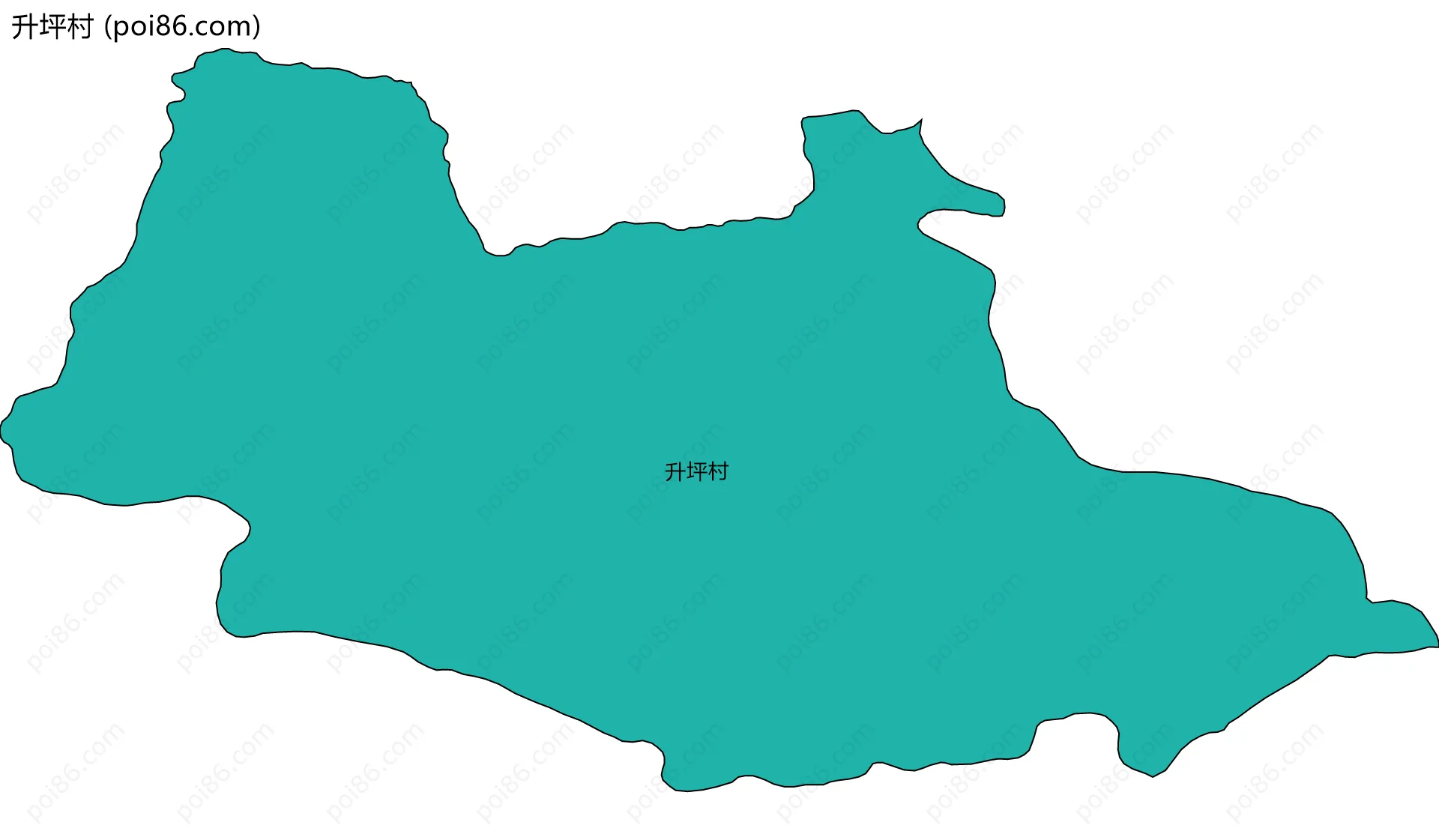 升坪村边界地图
