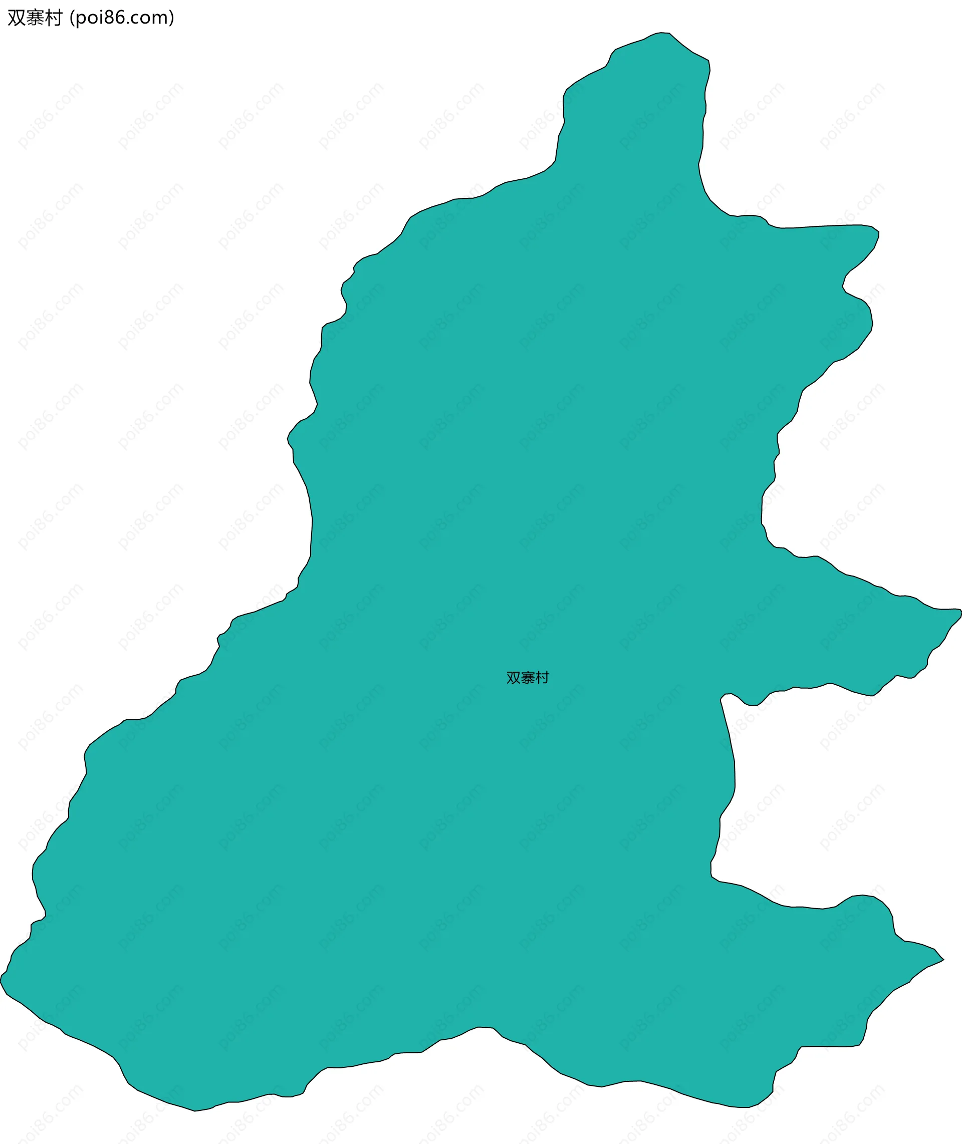 双寨村边界地图