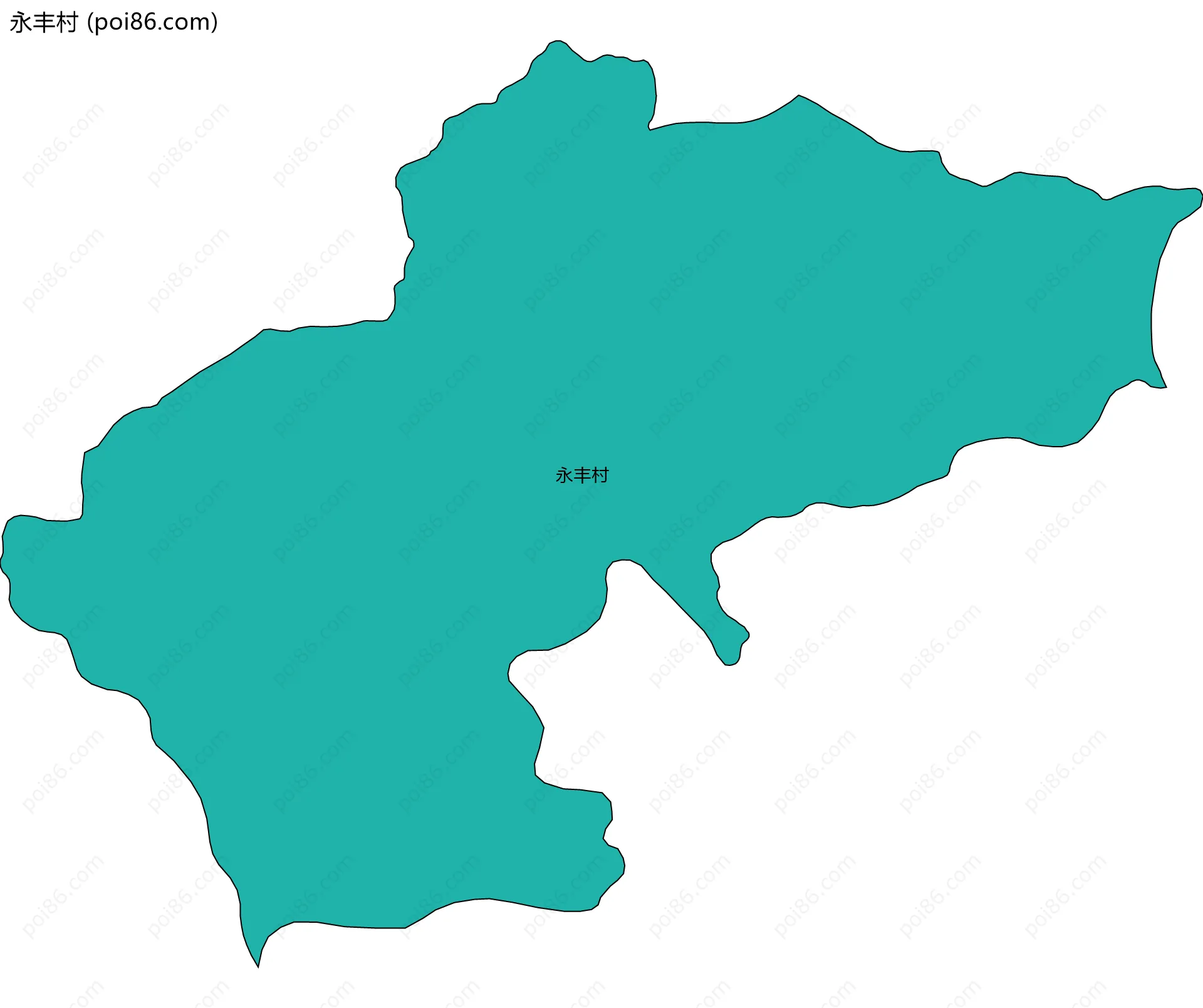 永丰村边界地图