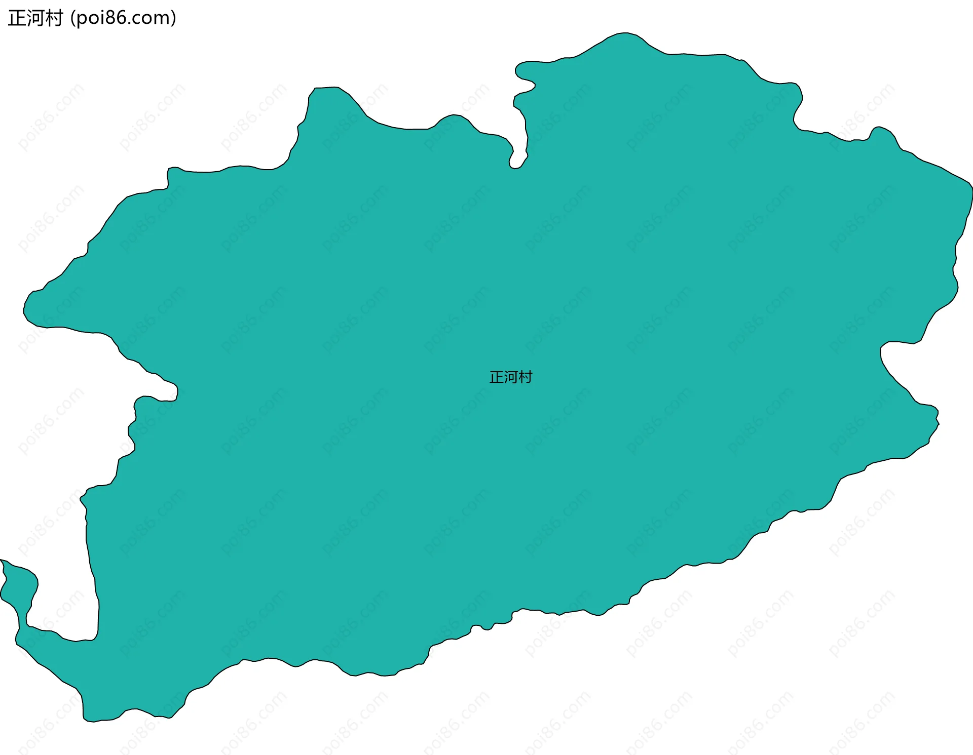 正河村边界地图