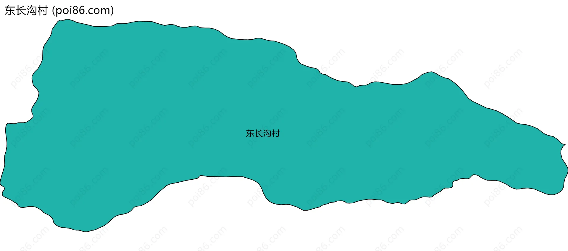 东长沟村边界地图