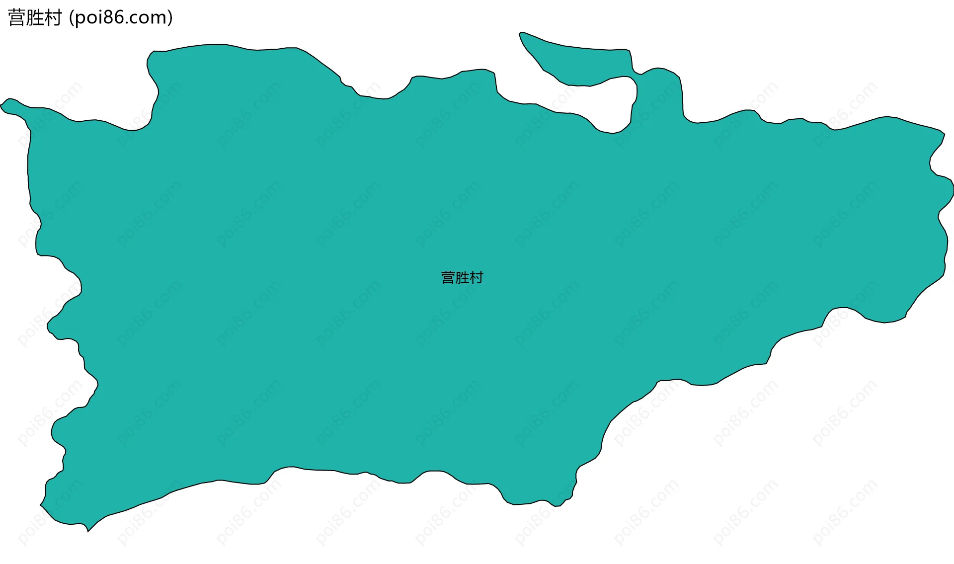 营胜村边界地图