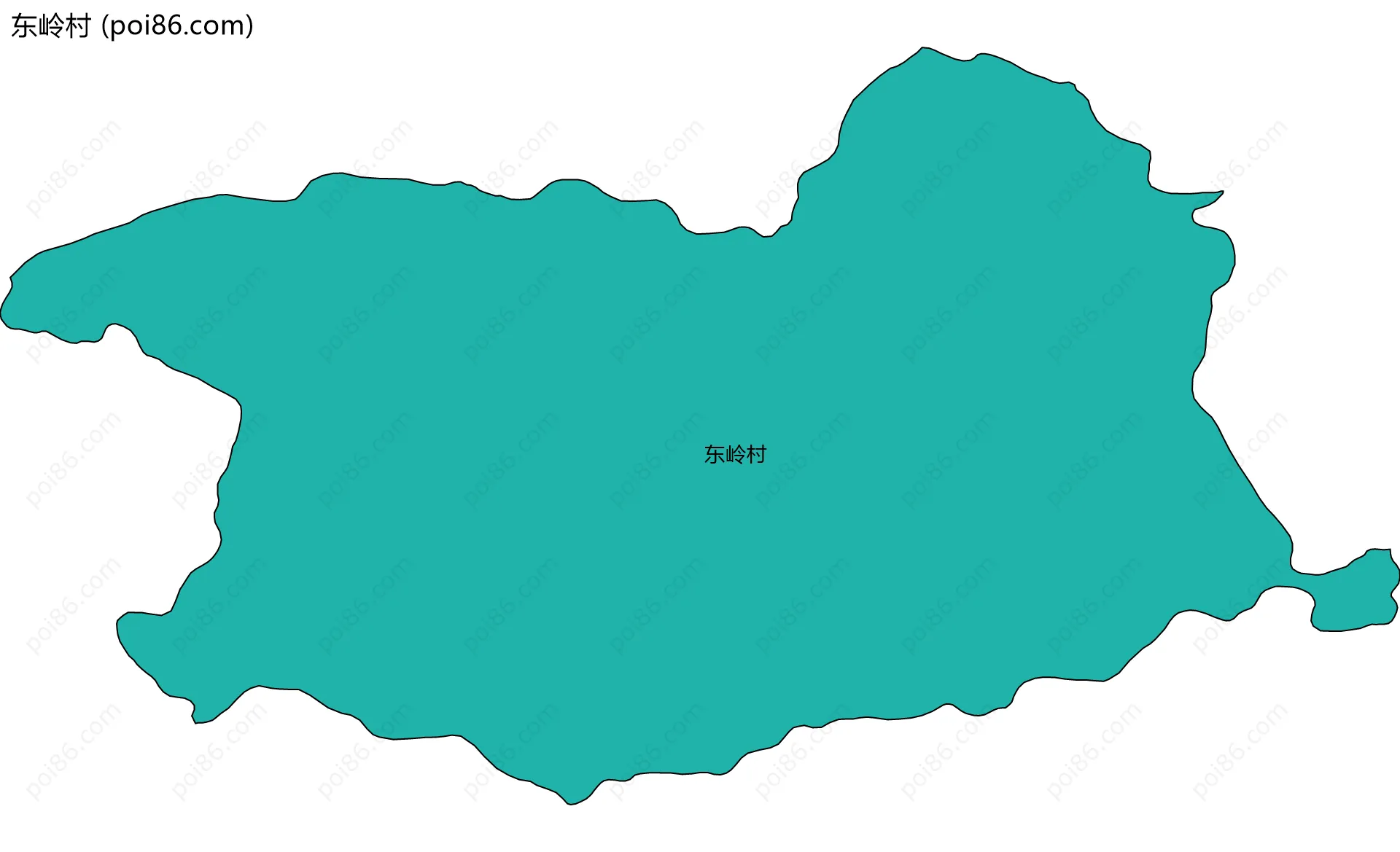 东岭村边界地图