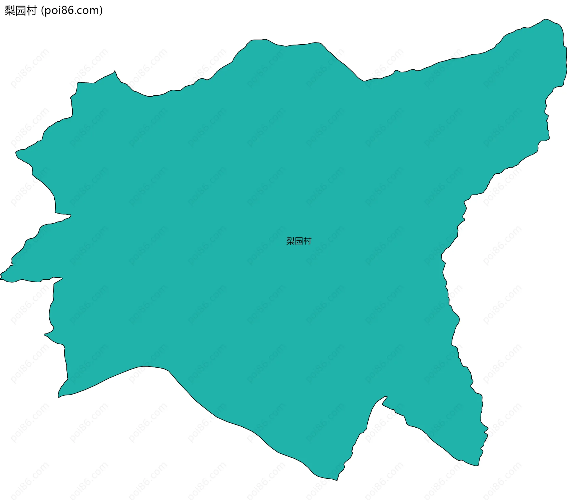 梨园村边界地图