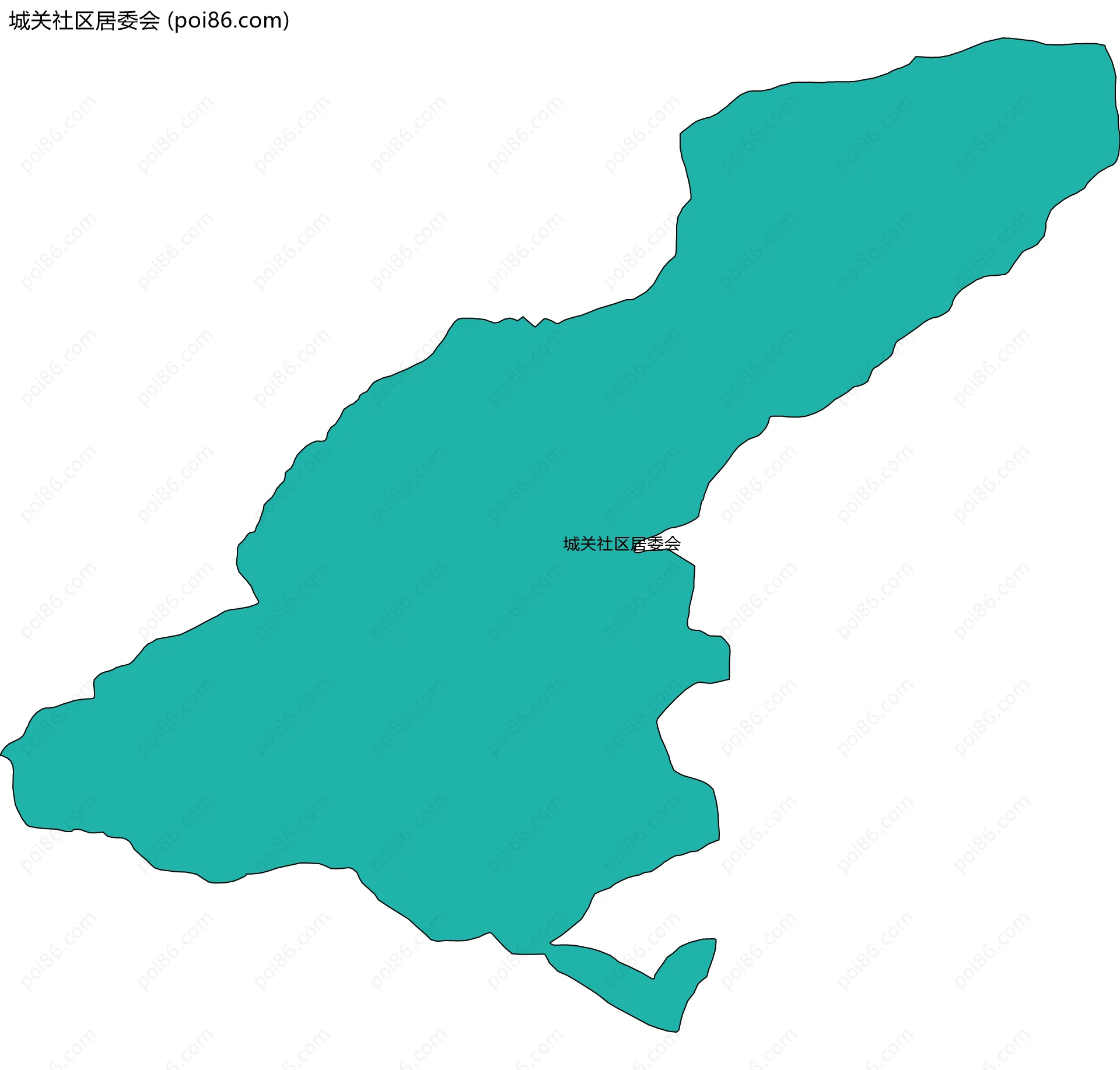 城关社区居委会边界地图