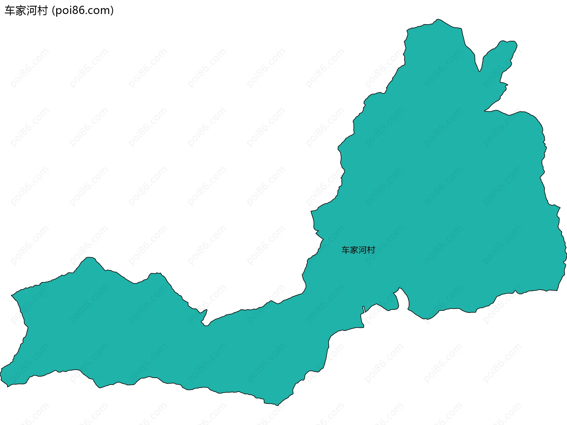 车家河村边界地图