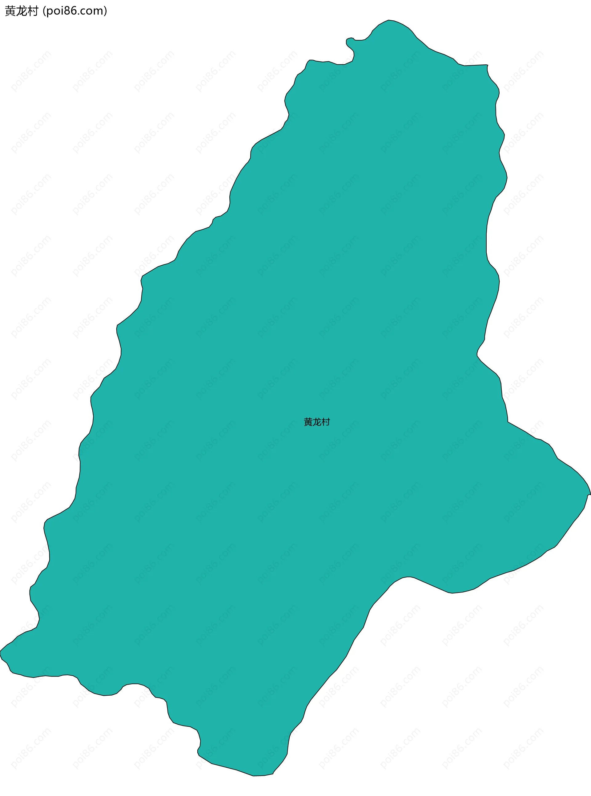 黄龙村边界地图