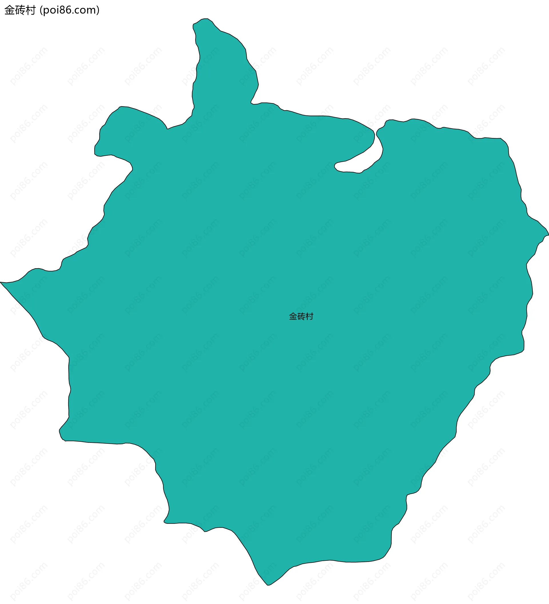 金砖村边界地图