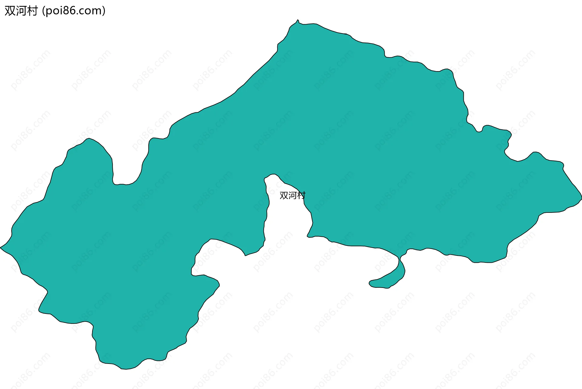 双河村边界地图