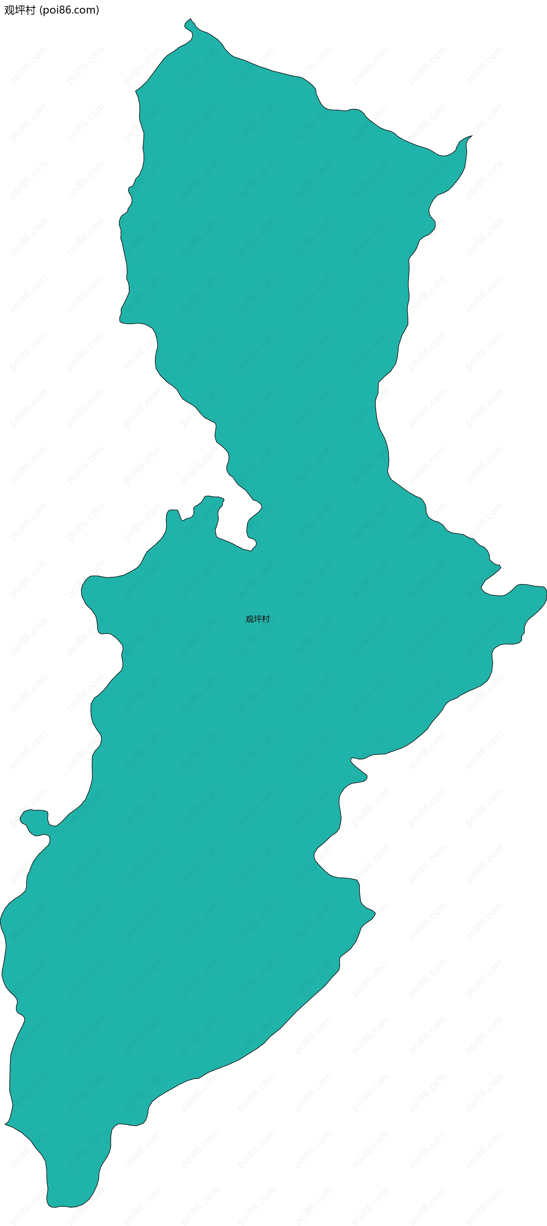 观坪村边界地图