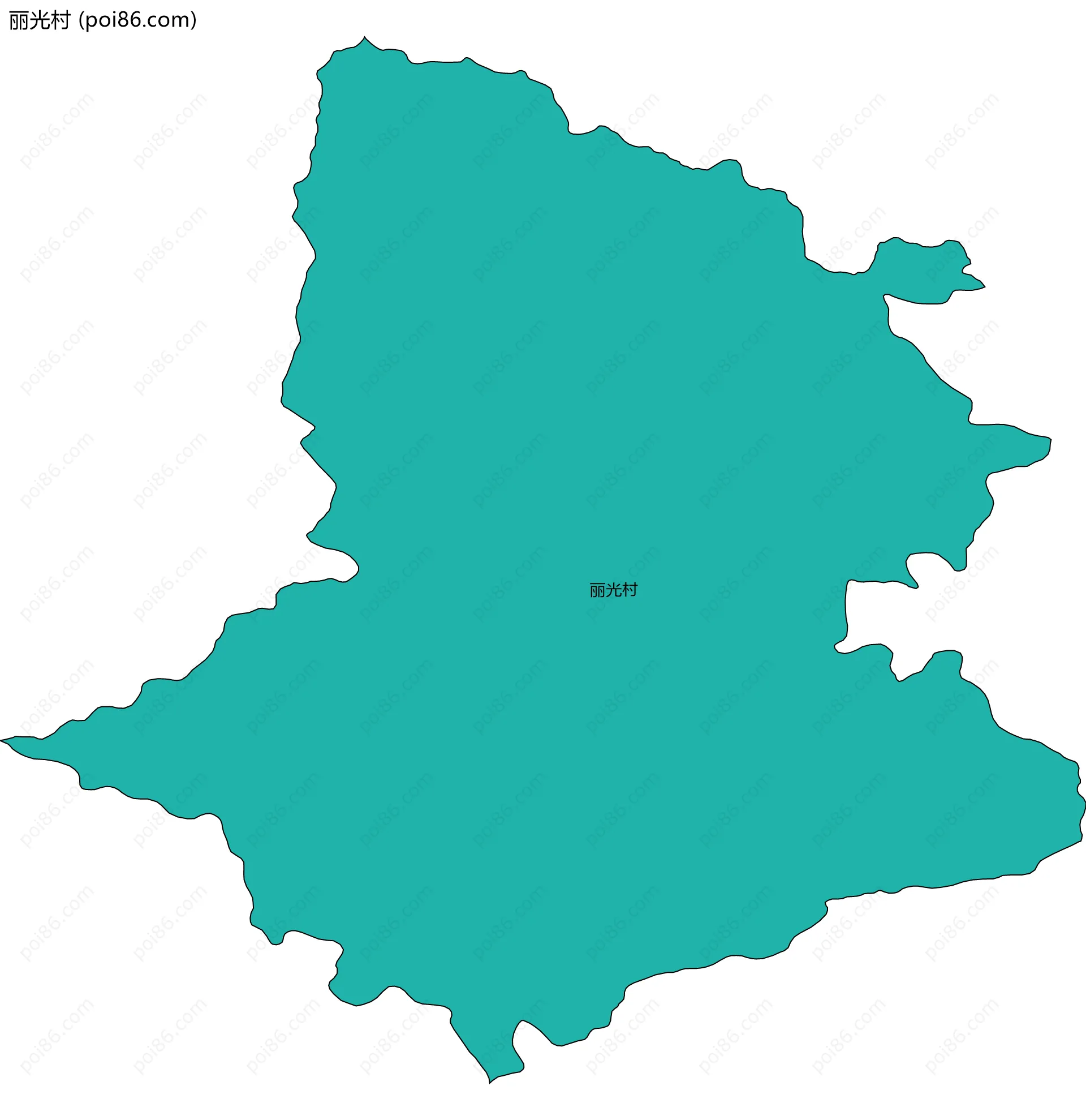 丽光村边界地图