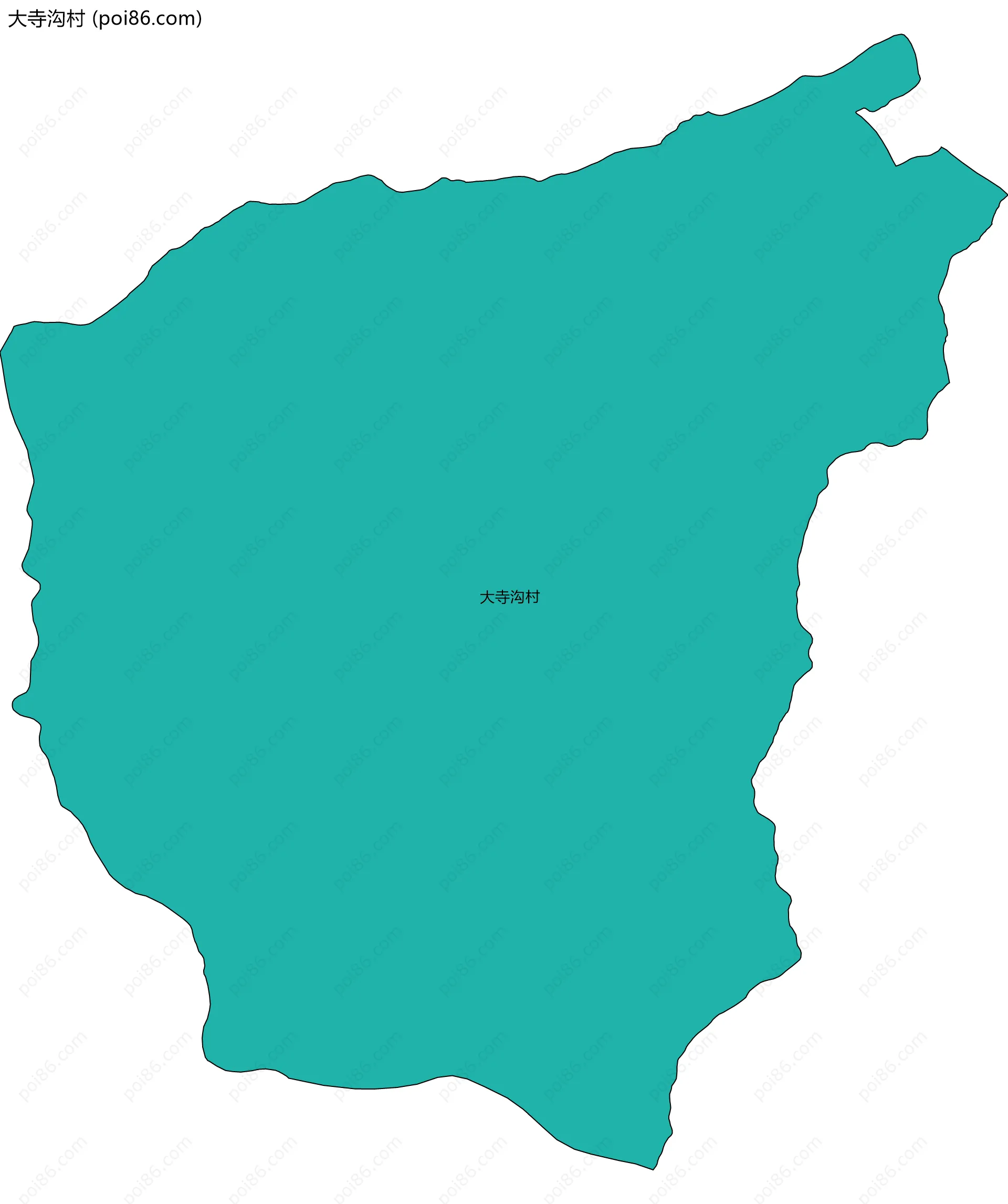 大寺沟村边界地图