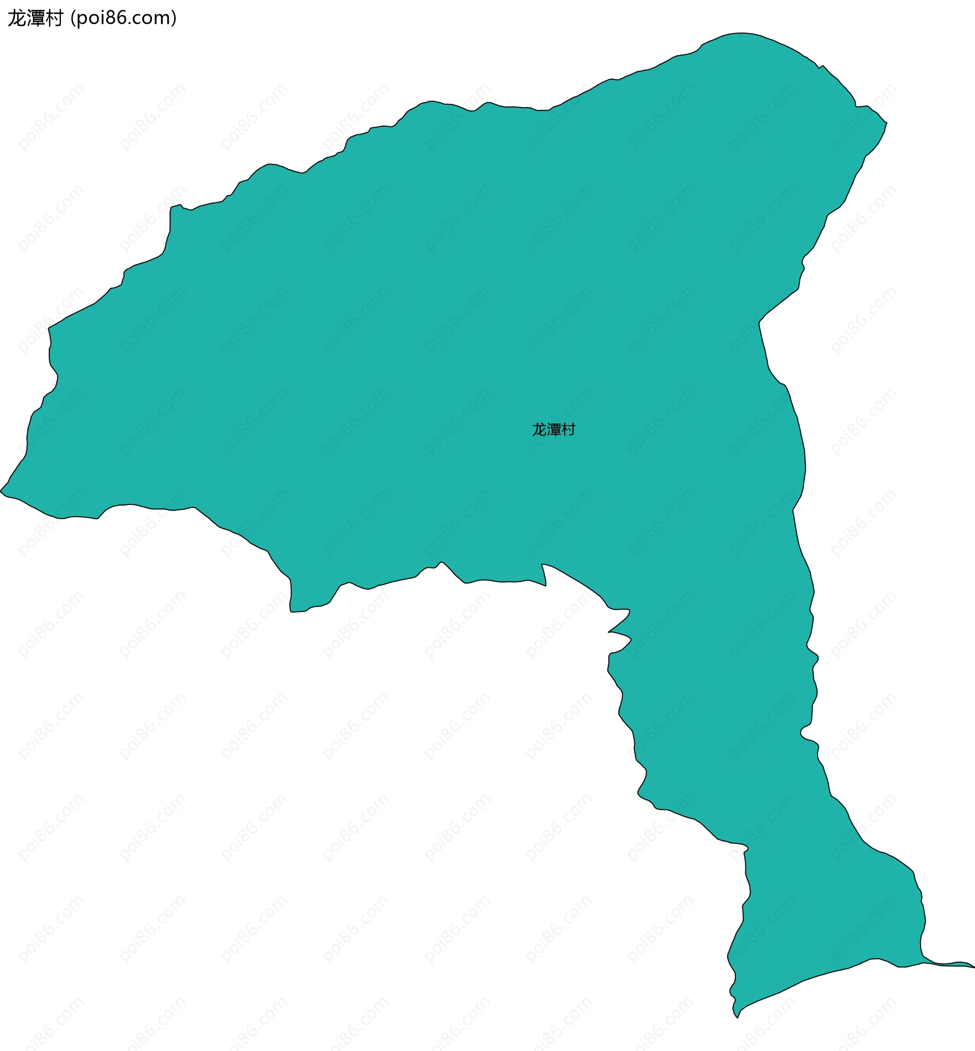 龙潭村边界地图