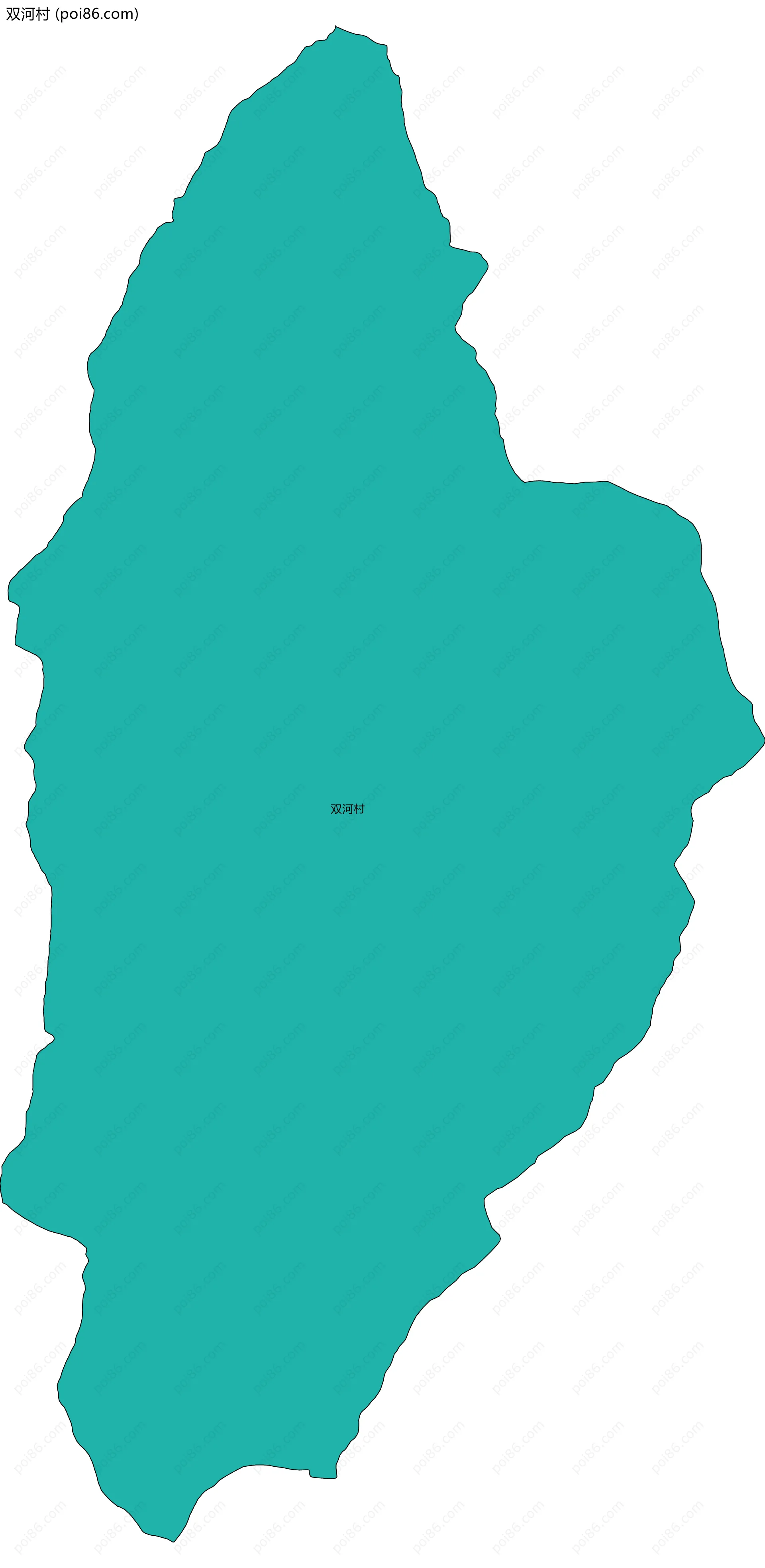 双河村边界地图