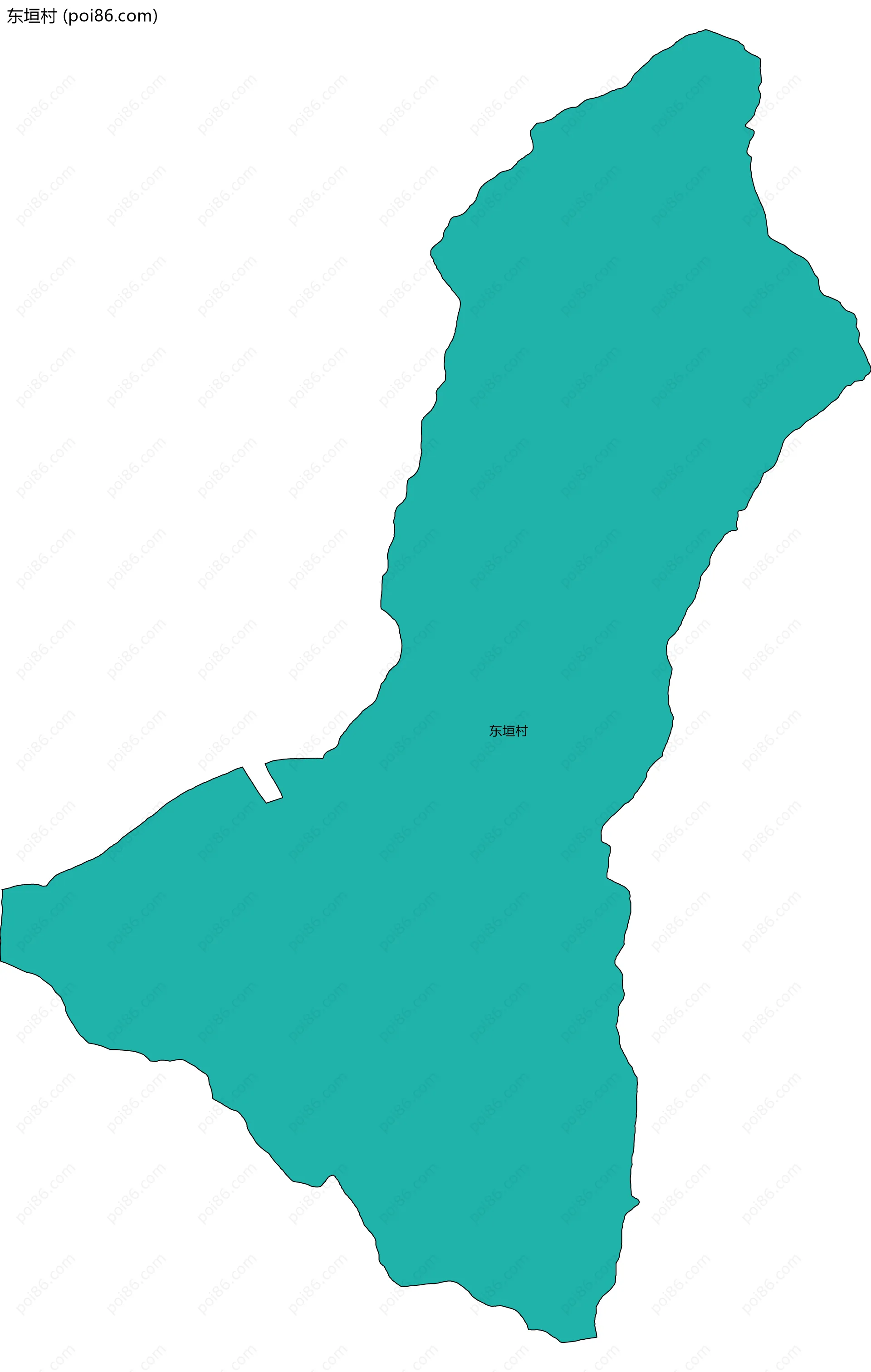 东垣村边界地图