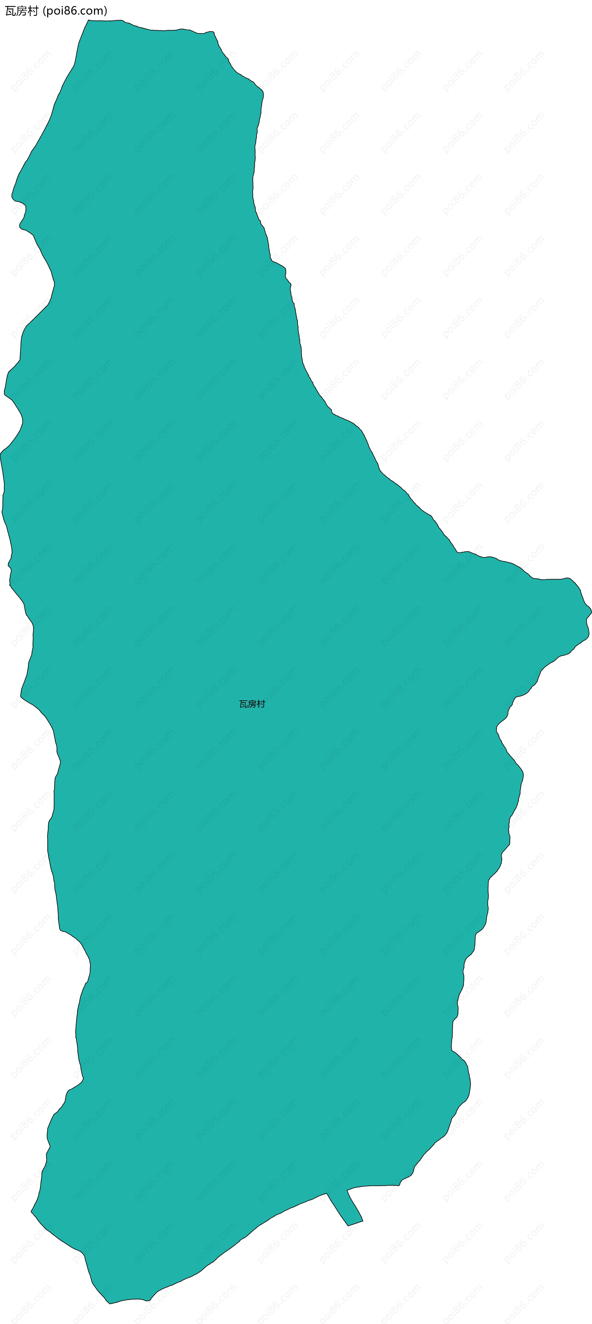 瓦房村边界地图