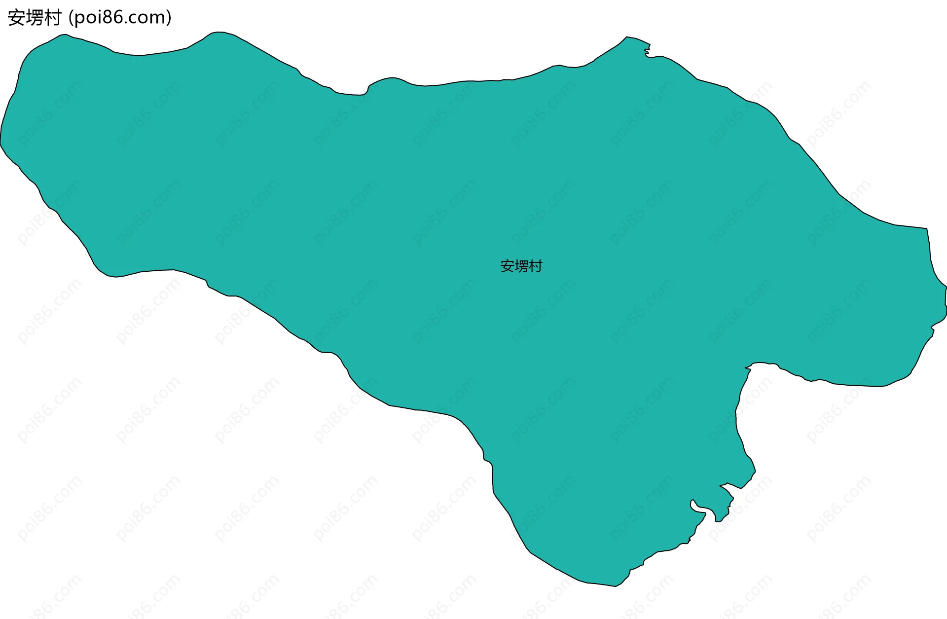 安塄村边界地图