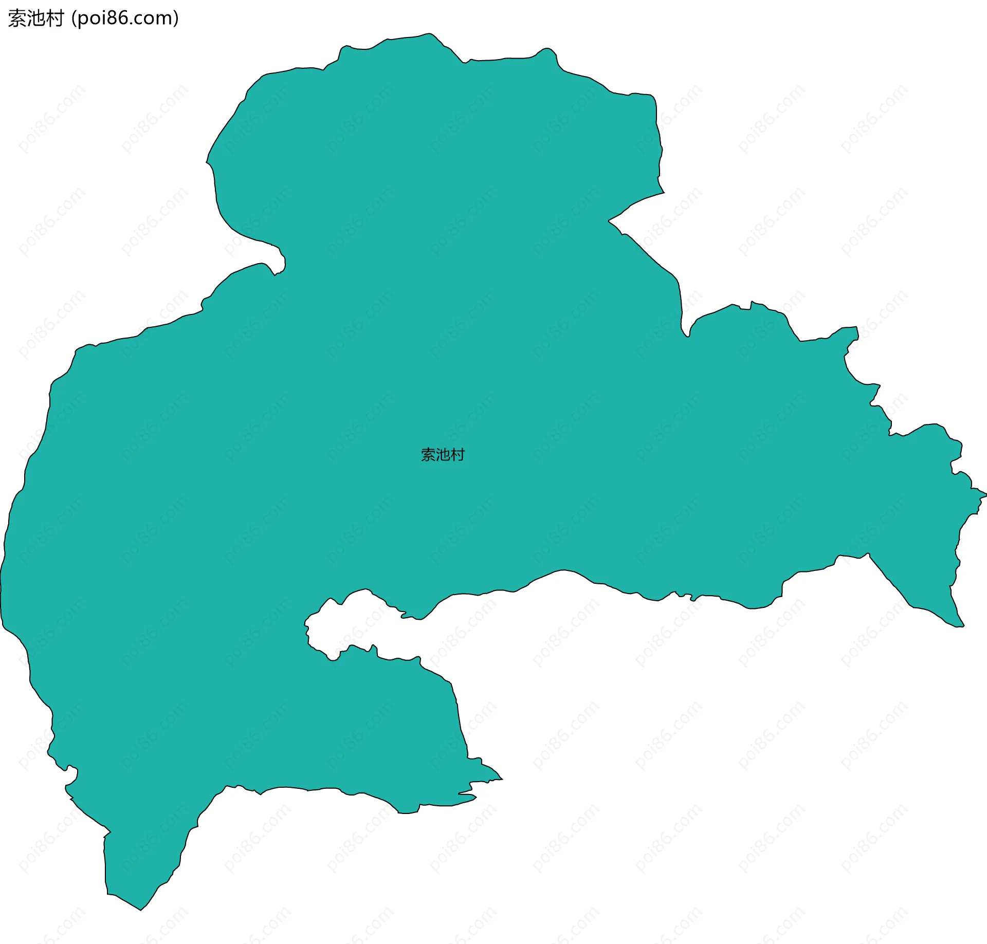 索池村边界地图