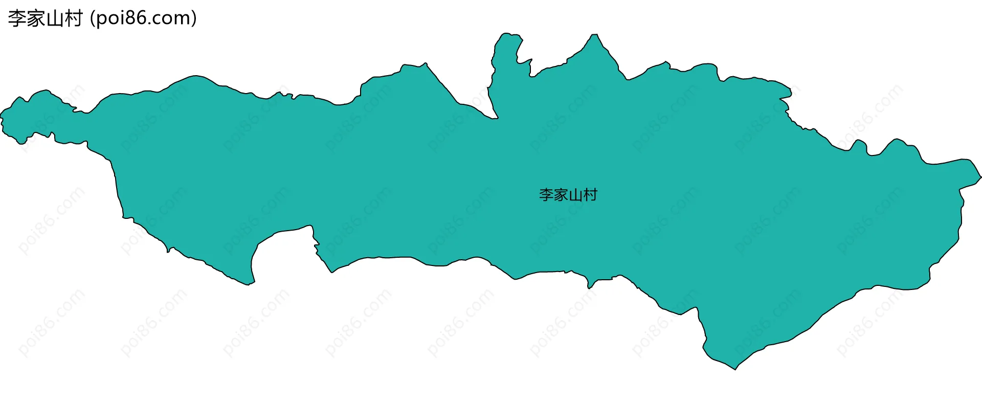 李家山村边界地图