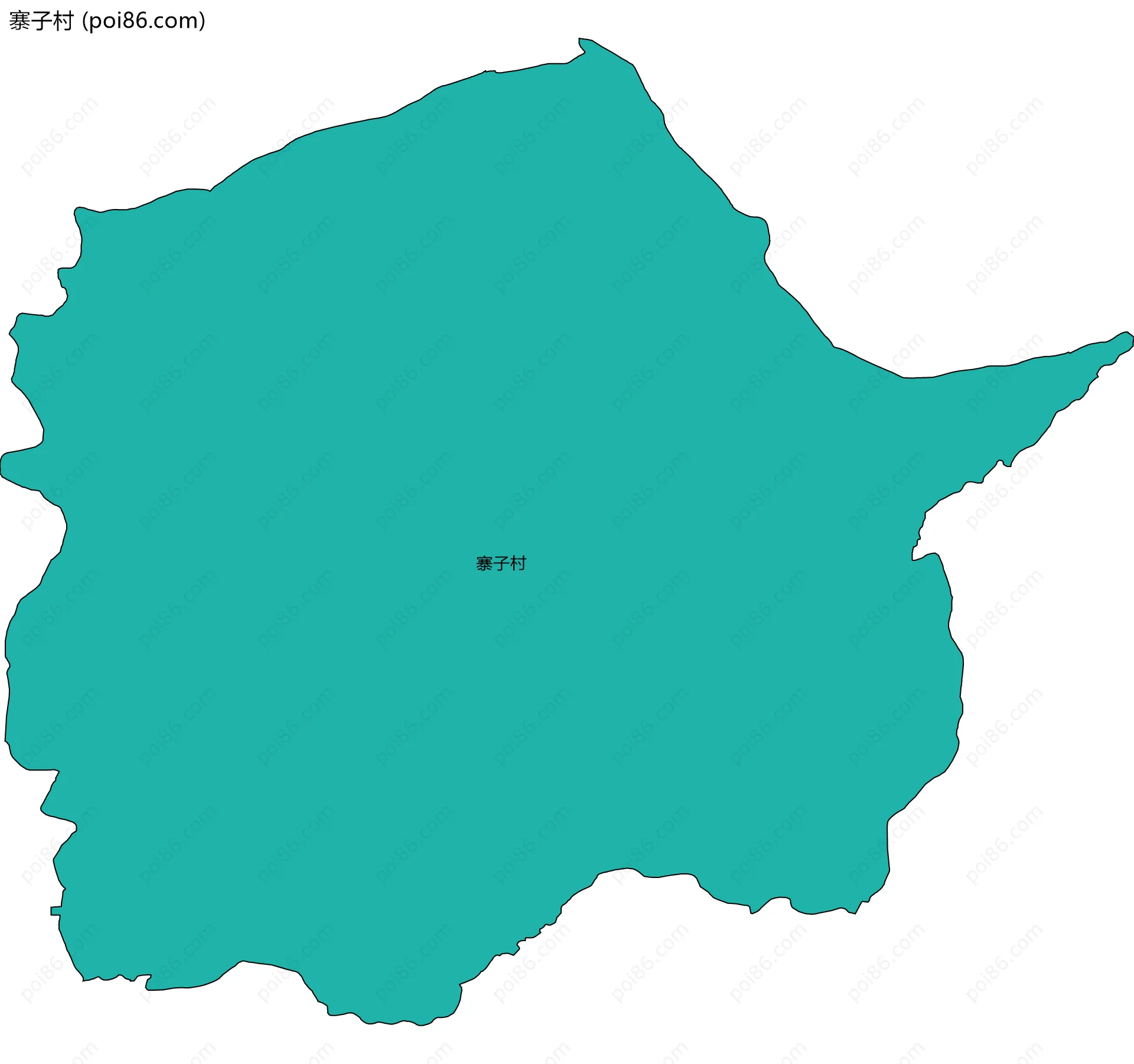 寨子村边界地图