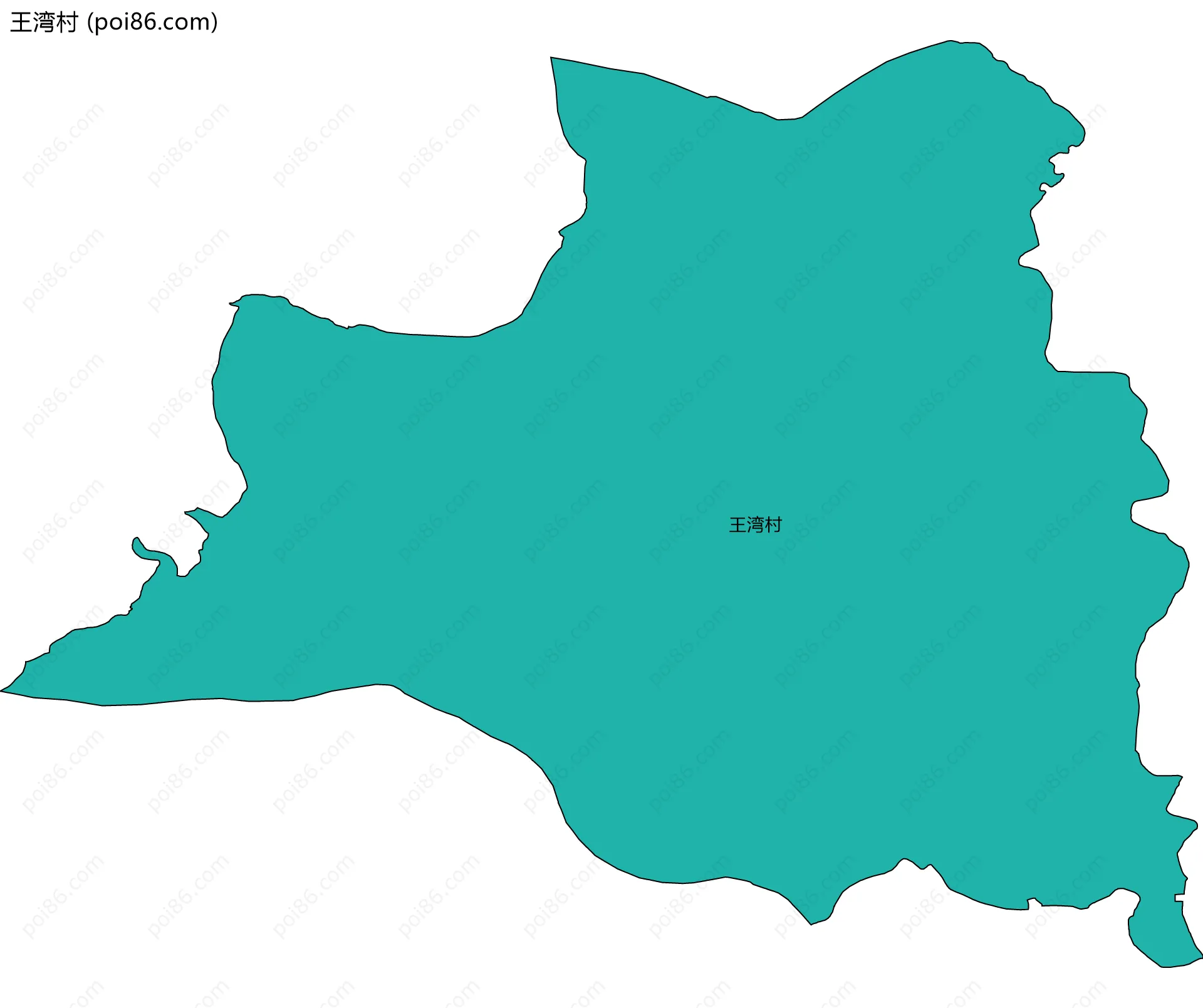 王湾村边界地图
