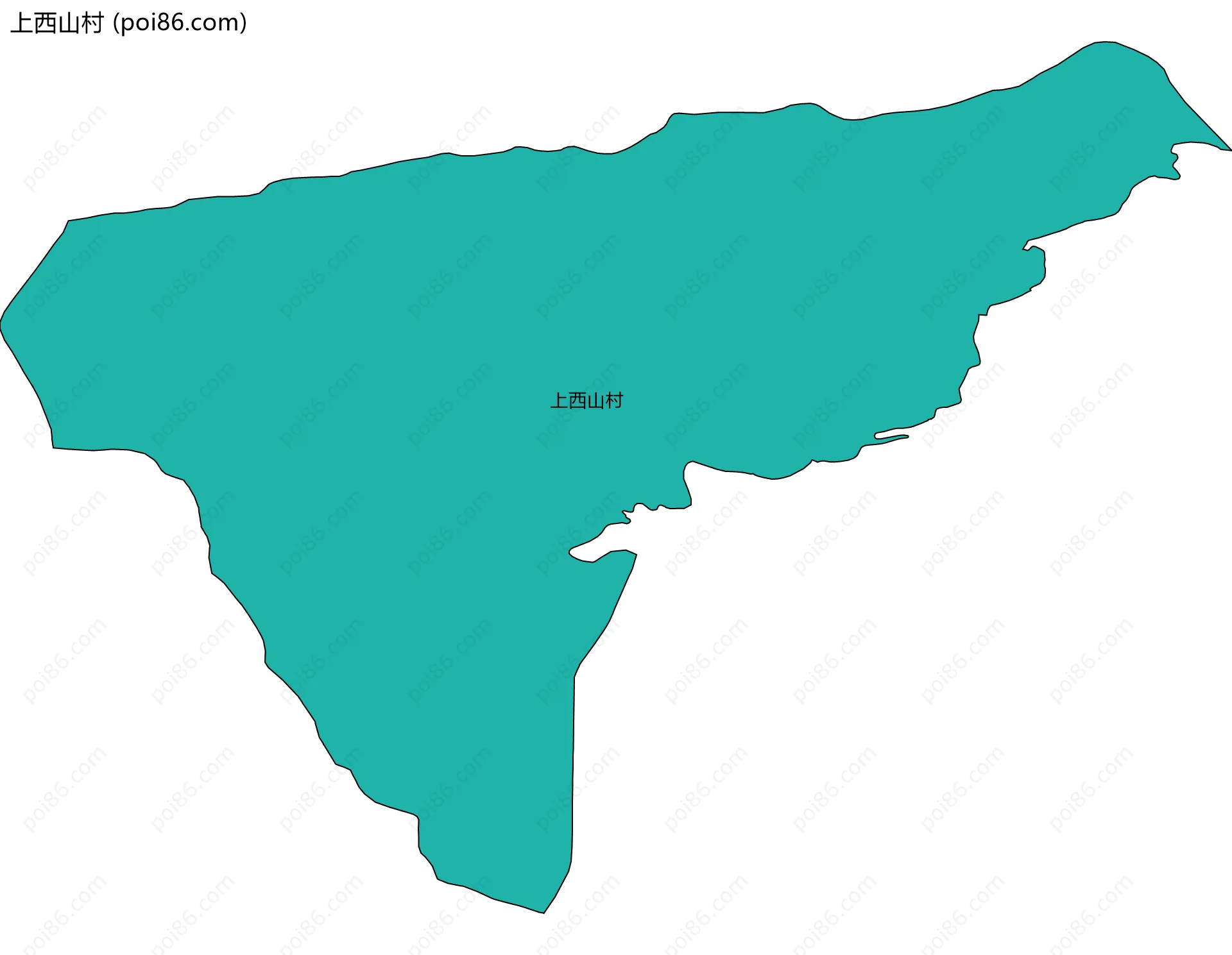 上西山村边界地图