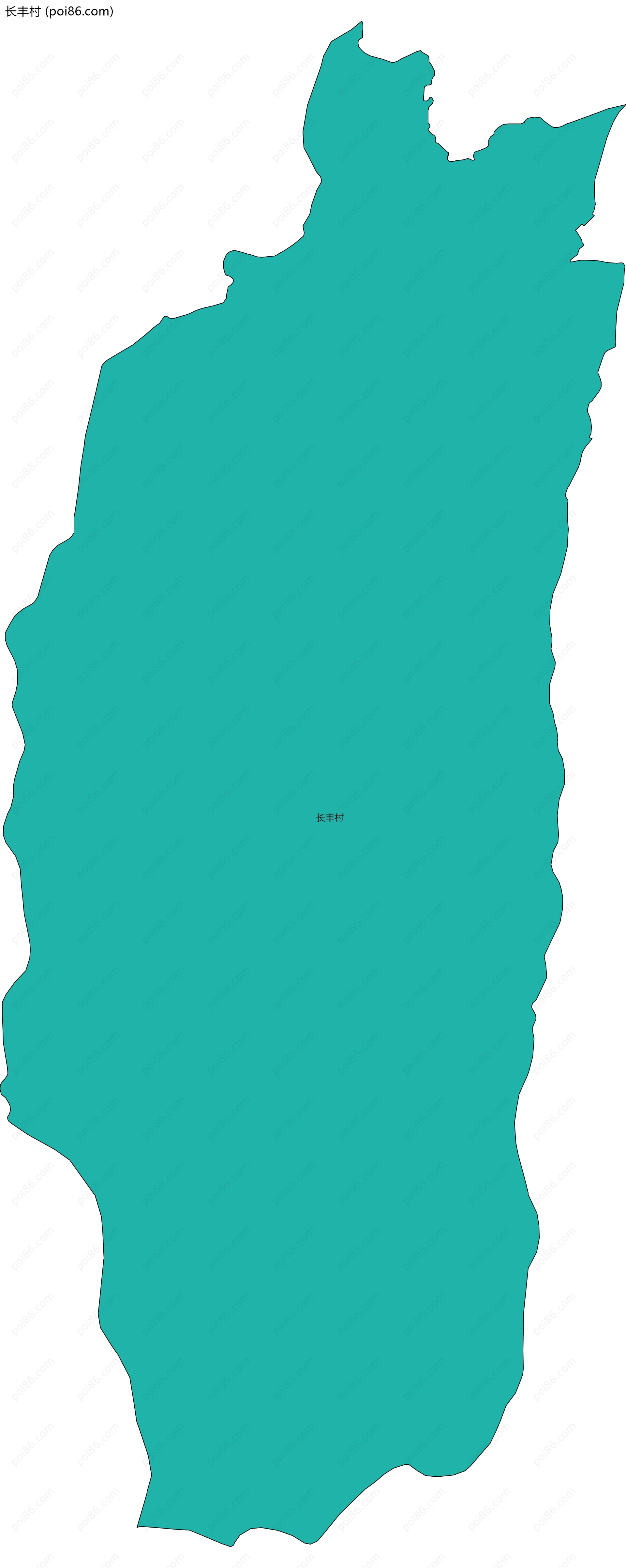 长丰村边界地图