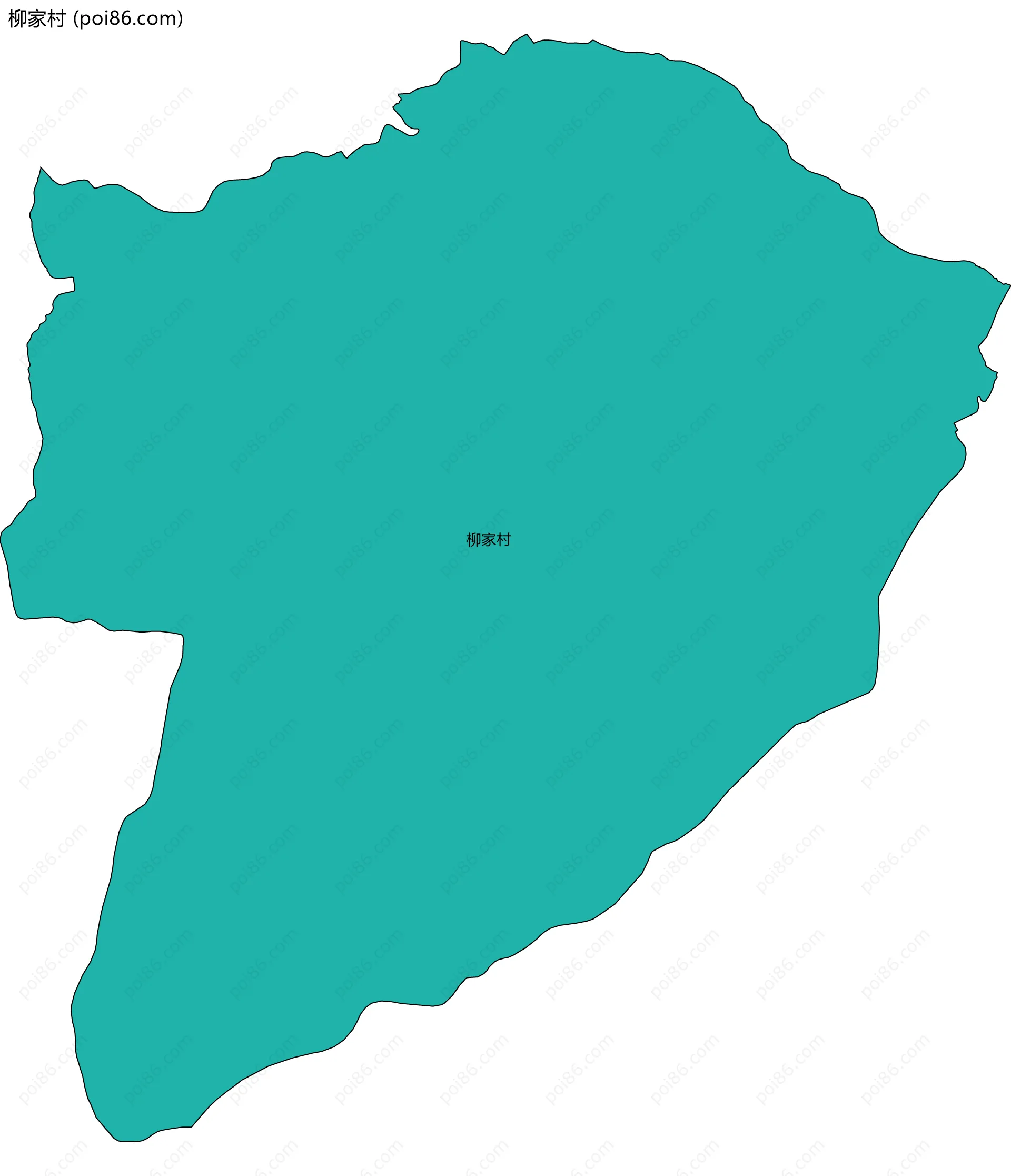 柳家村边界地图