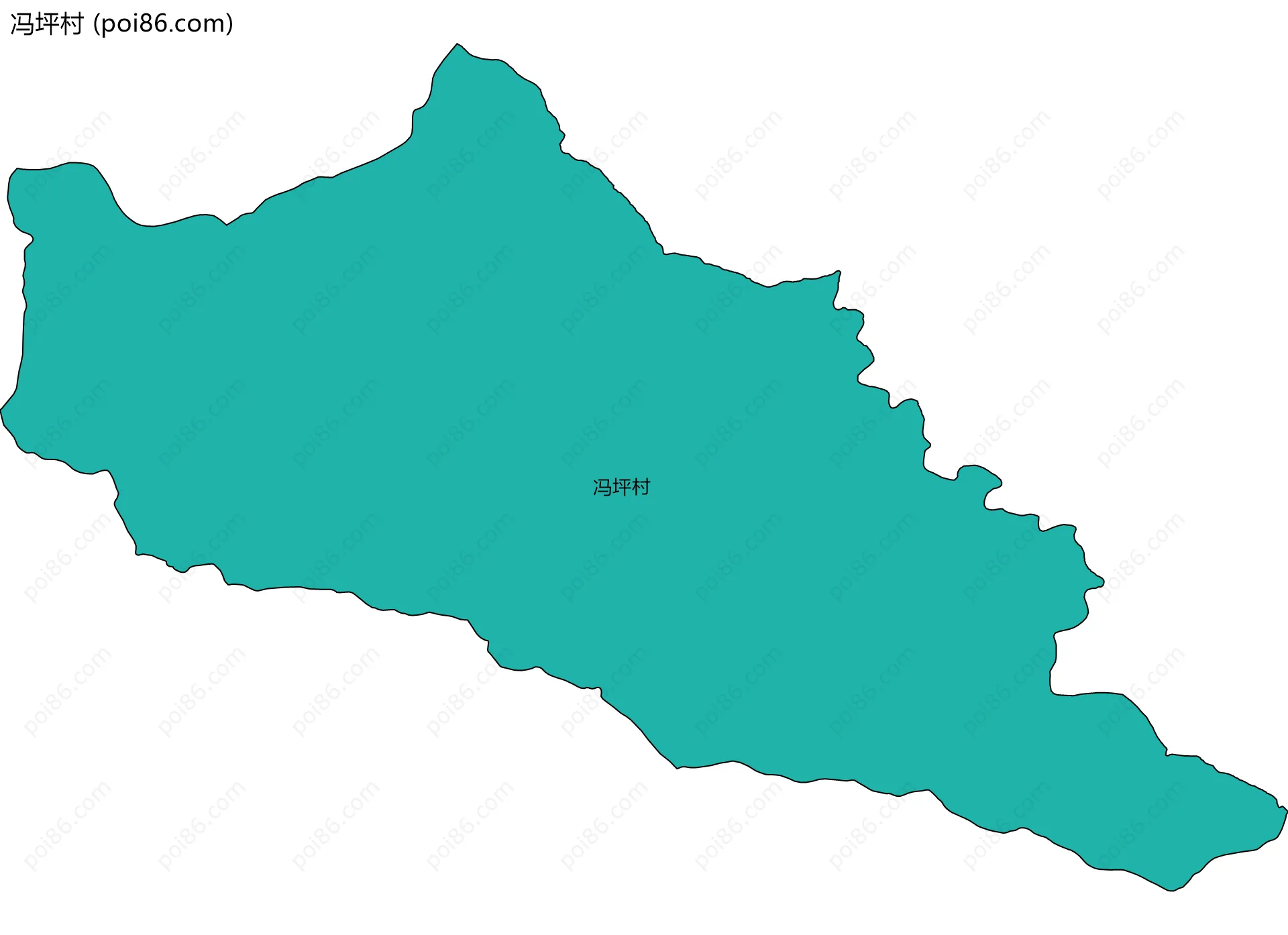 冯坪村边界地图