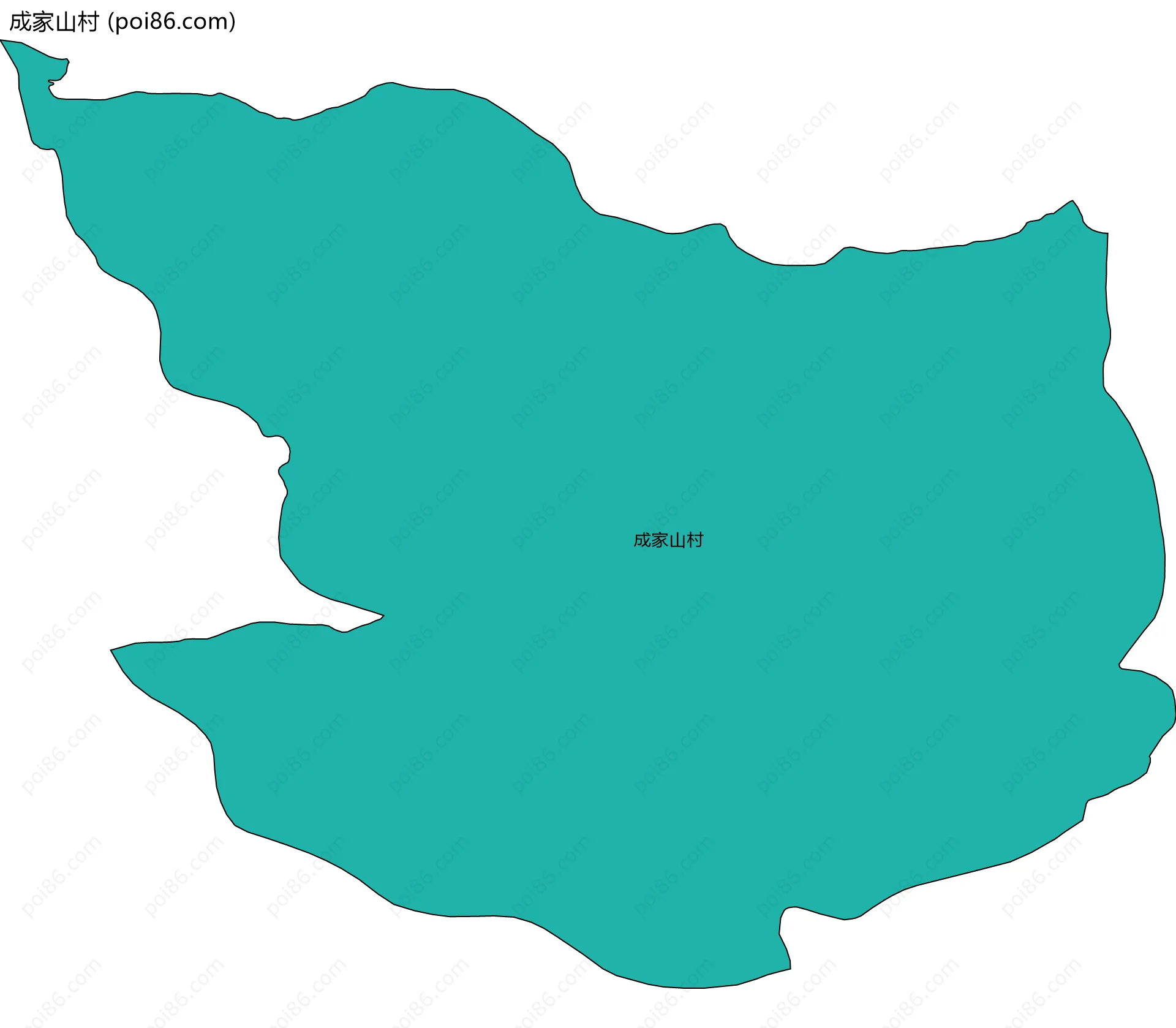 成家山村边界地图
