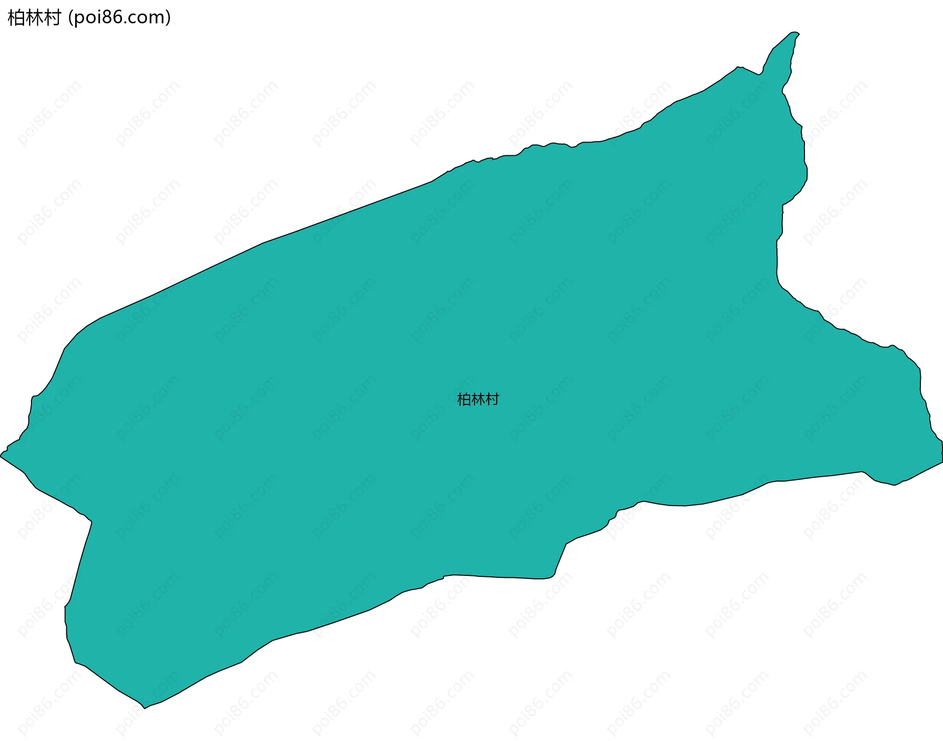 柏林村边界地图