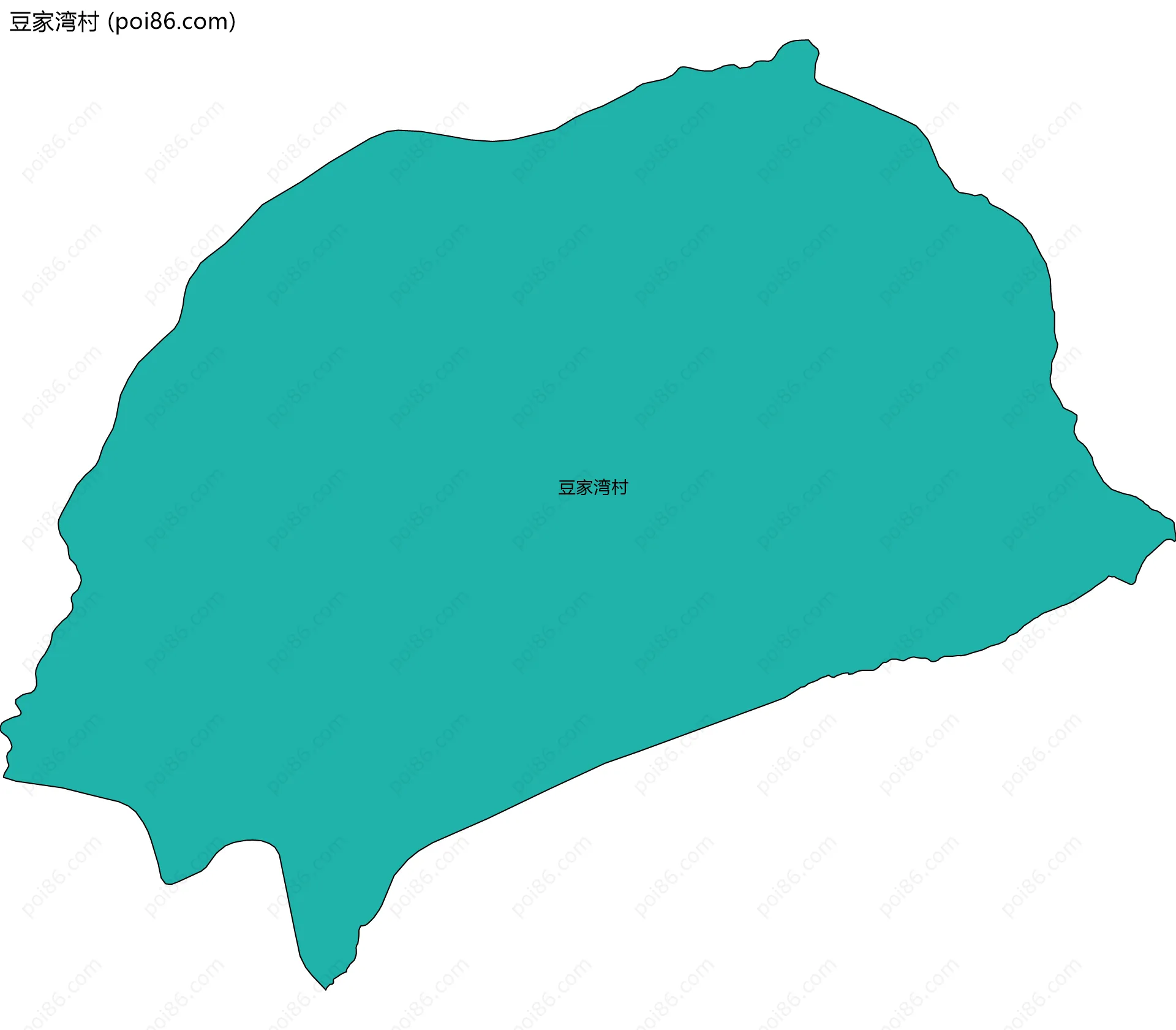 豆家湾村边界地图