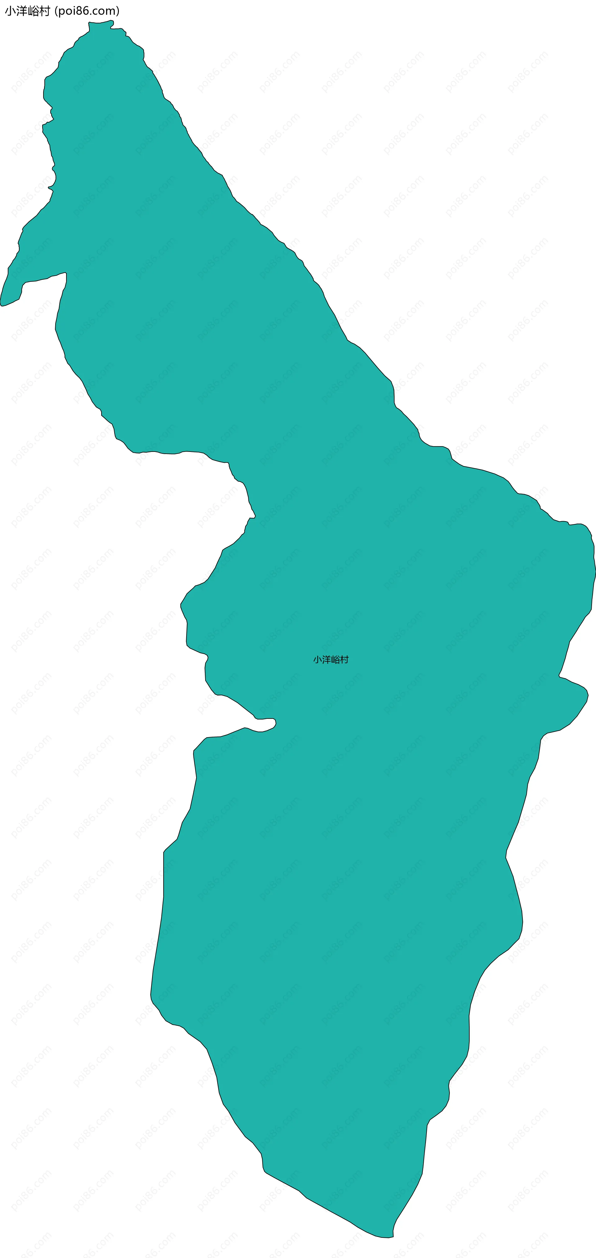 小洋峪村边界地图