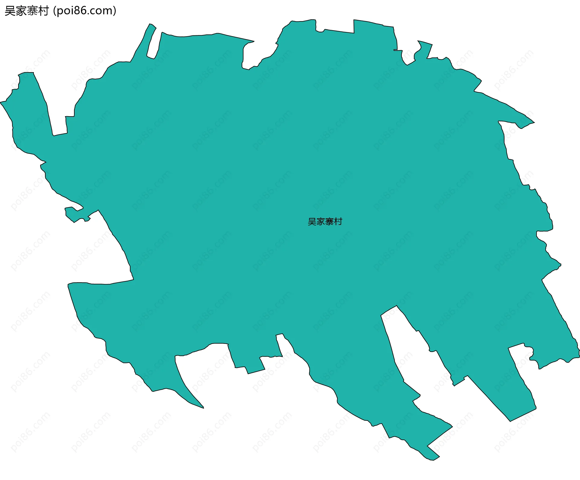 吴家寨村边界地图