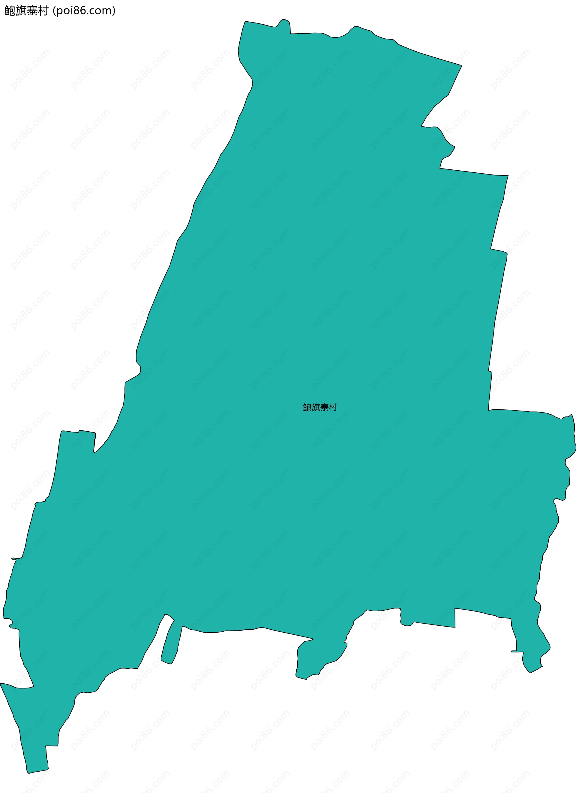 鲍旗寨村边界地图
