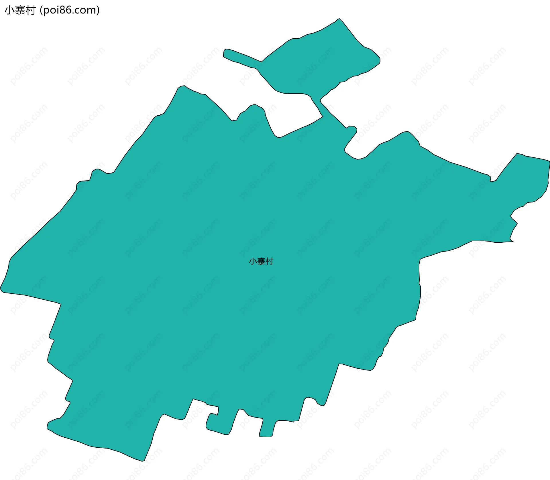 小寨村边界地图