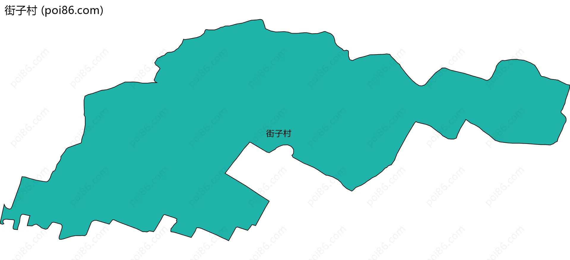 街子村边界地图