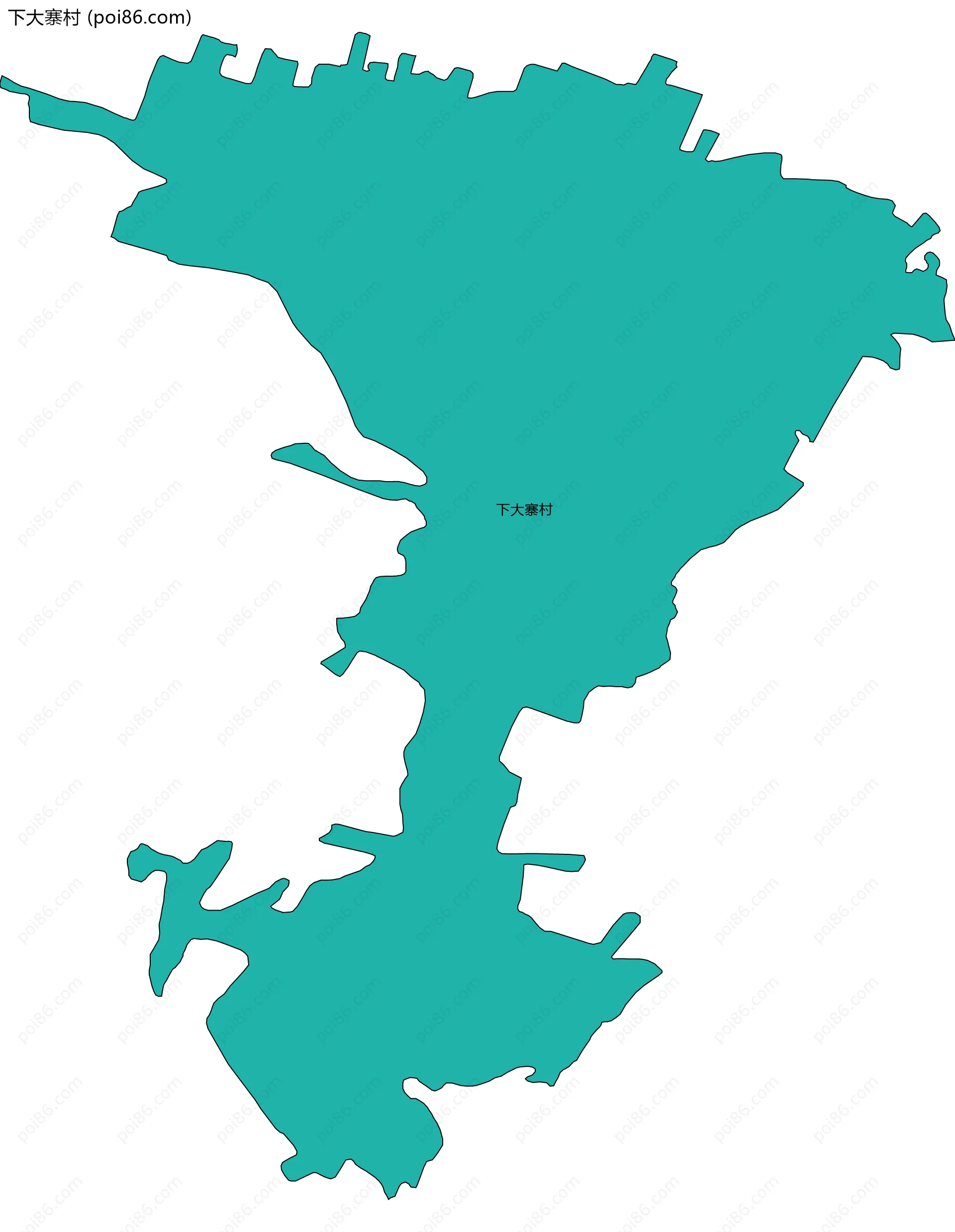 下大寨村边界地图