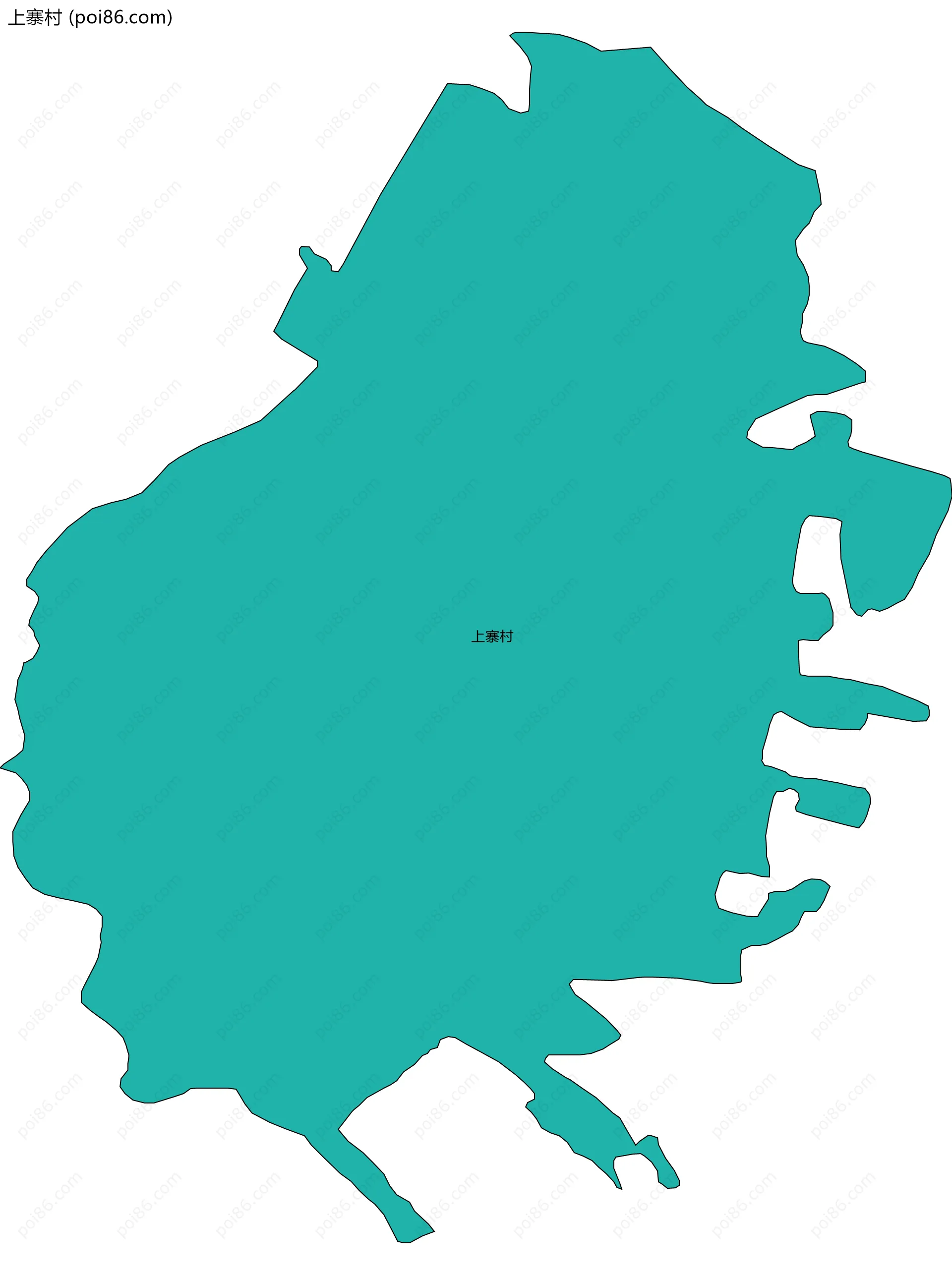 上寨村边界地图