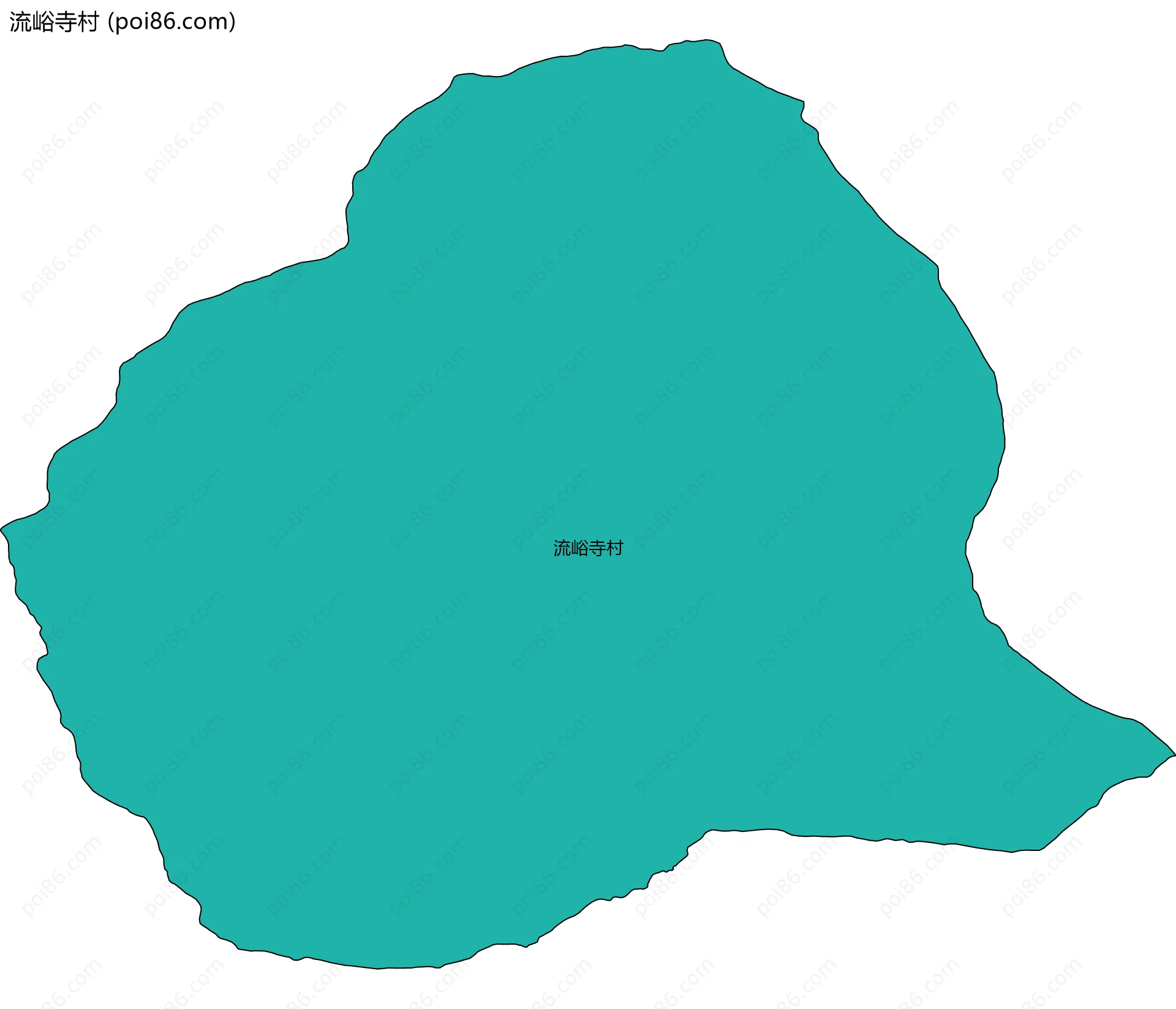 流峪寺村边界地图