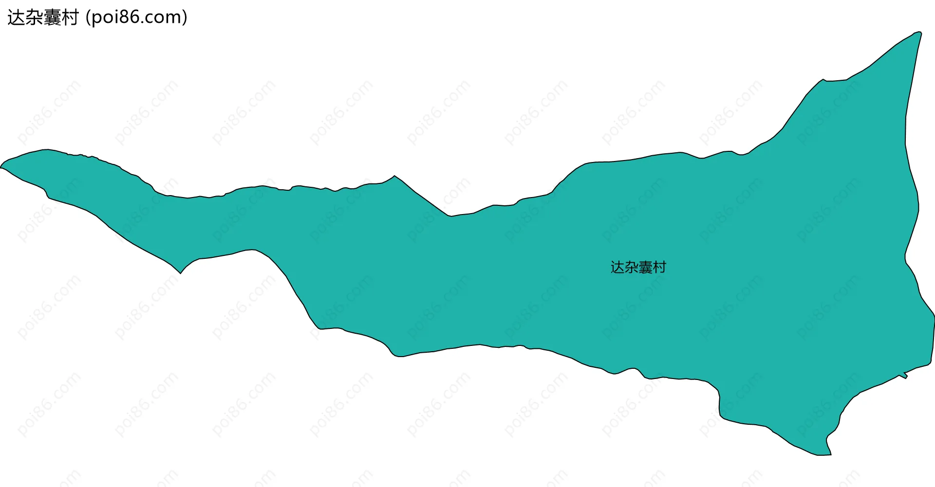 达杂囊村边界地图