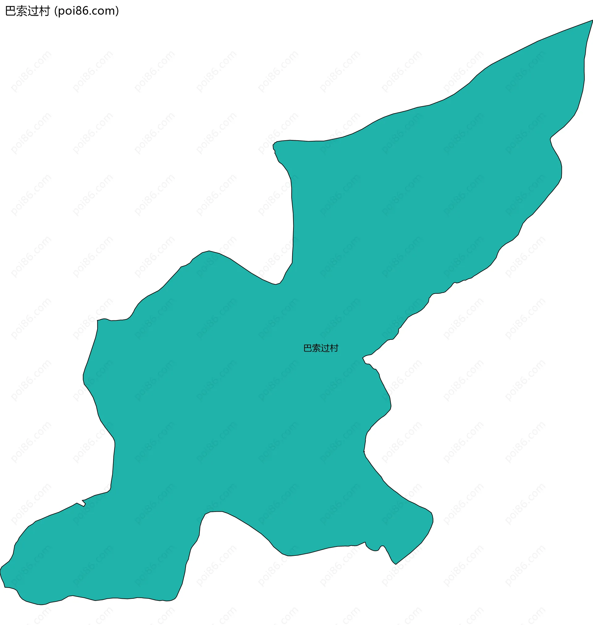 巴索过村边界地图