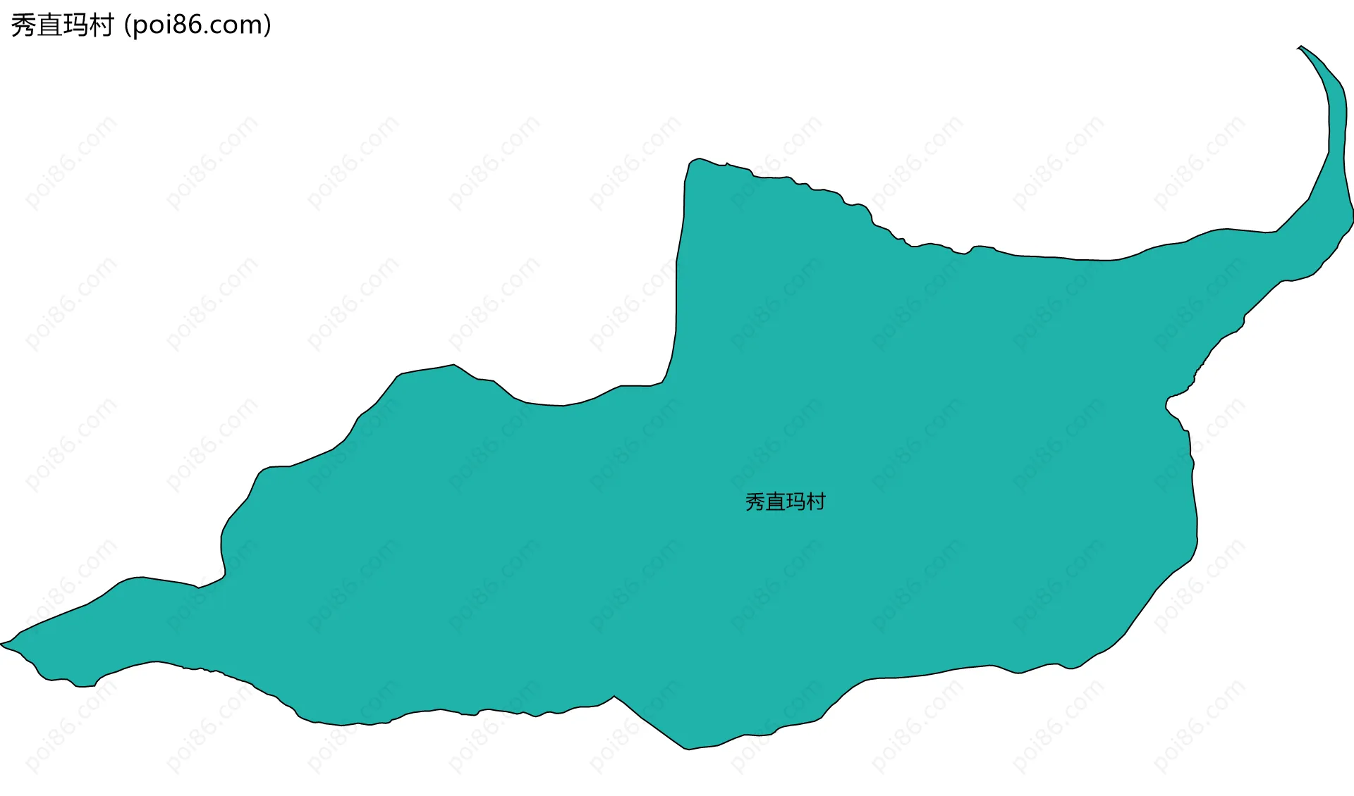 秀直玛村边界地图