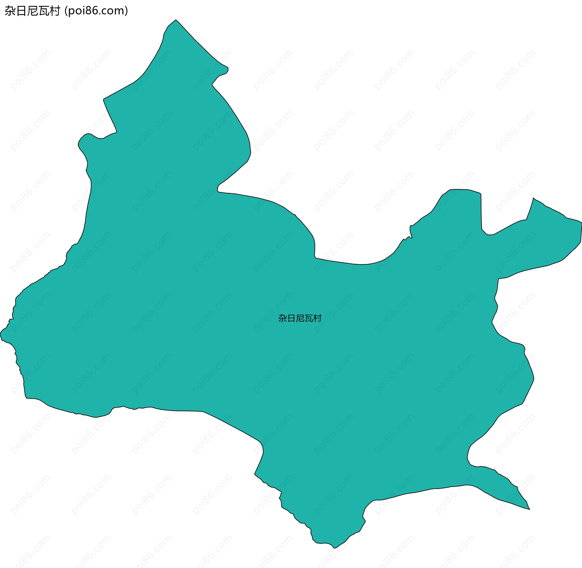 杂日尼瓦村边界地图