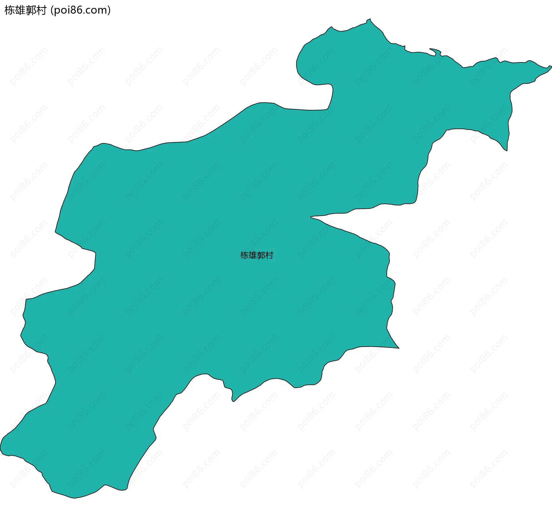 栋雄郭村边界地图